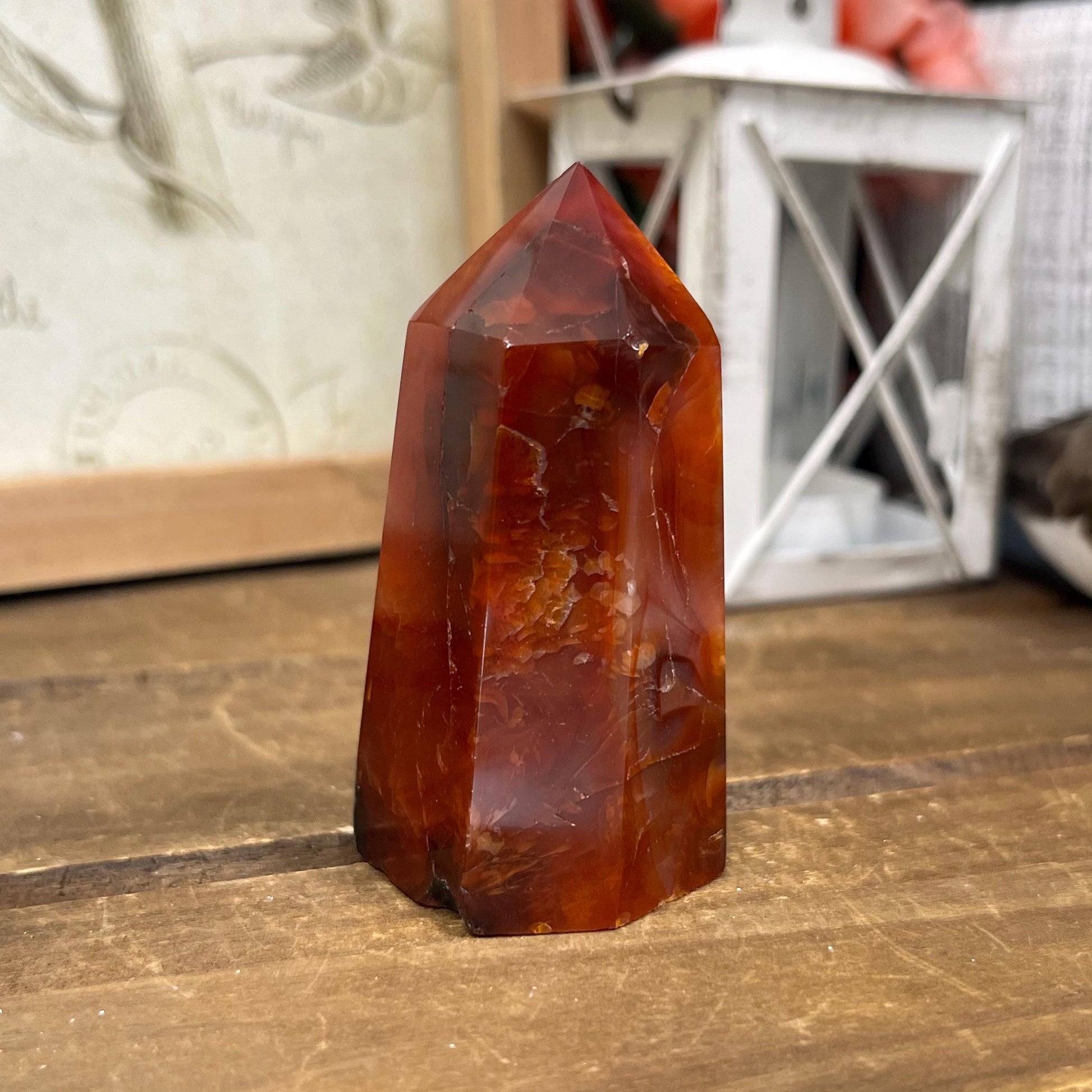 Dark Carnelian Tower | Red Carnelian Agate