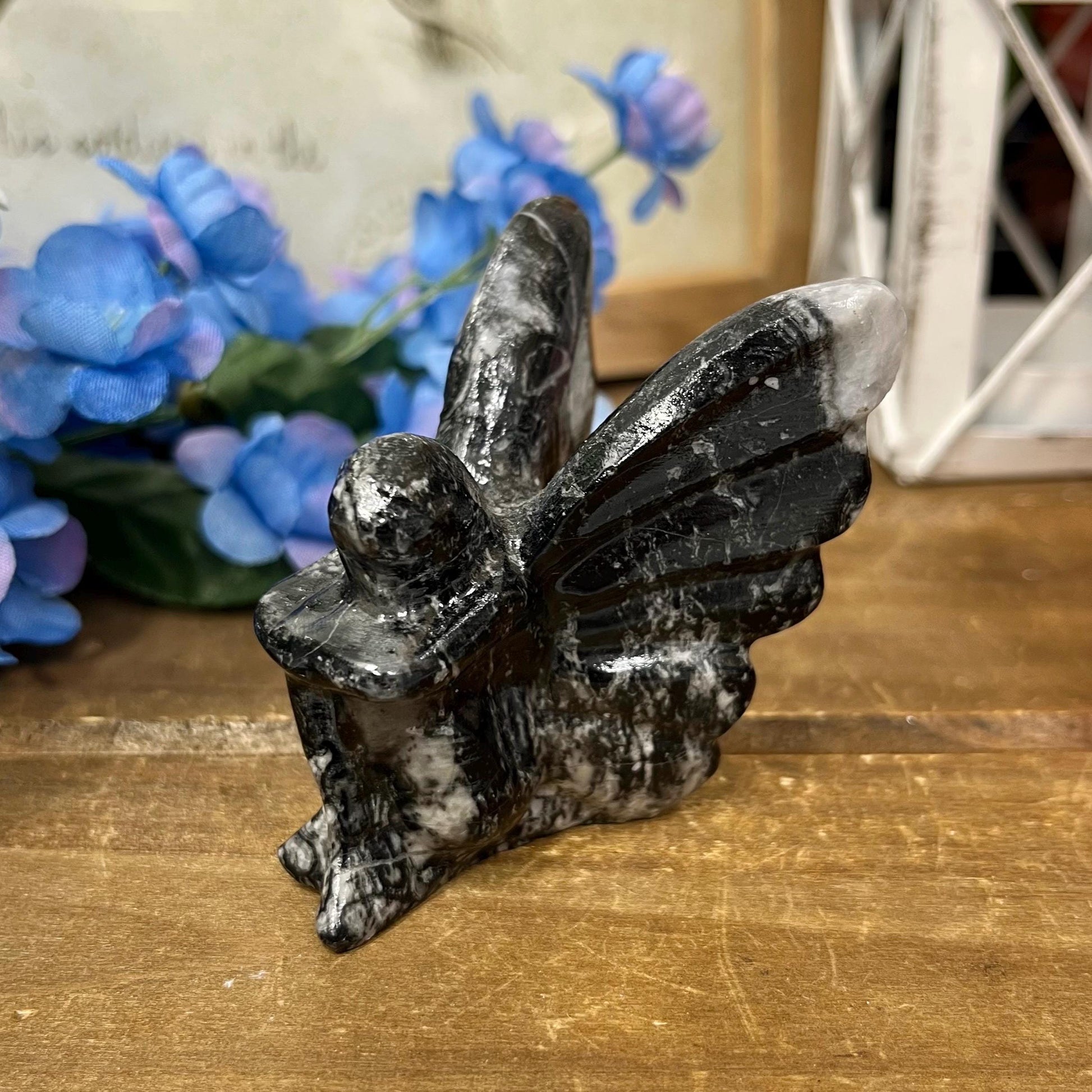 Shell Jasper Fairy | Crystal Angel Carving | Crystal Fairy
