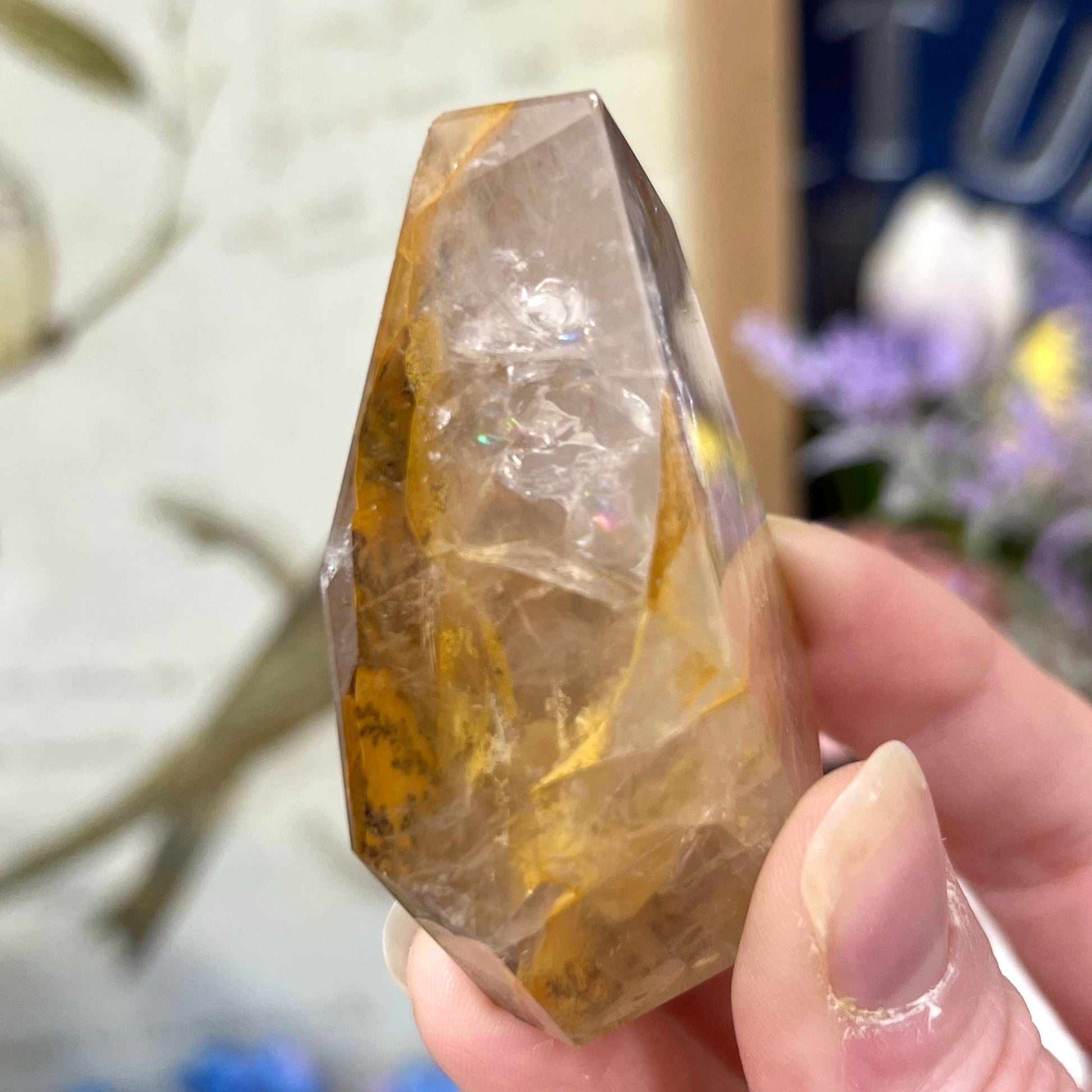 High Quality Dendritic Golden Healer Quartz Freeform | Dendritic Quartz | Hematoid Quartz | Dendrites | Yellow Hematoid Quartz