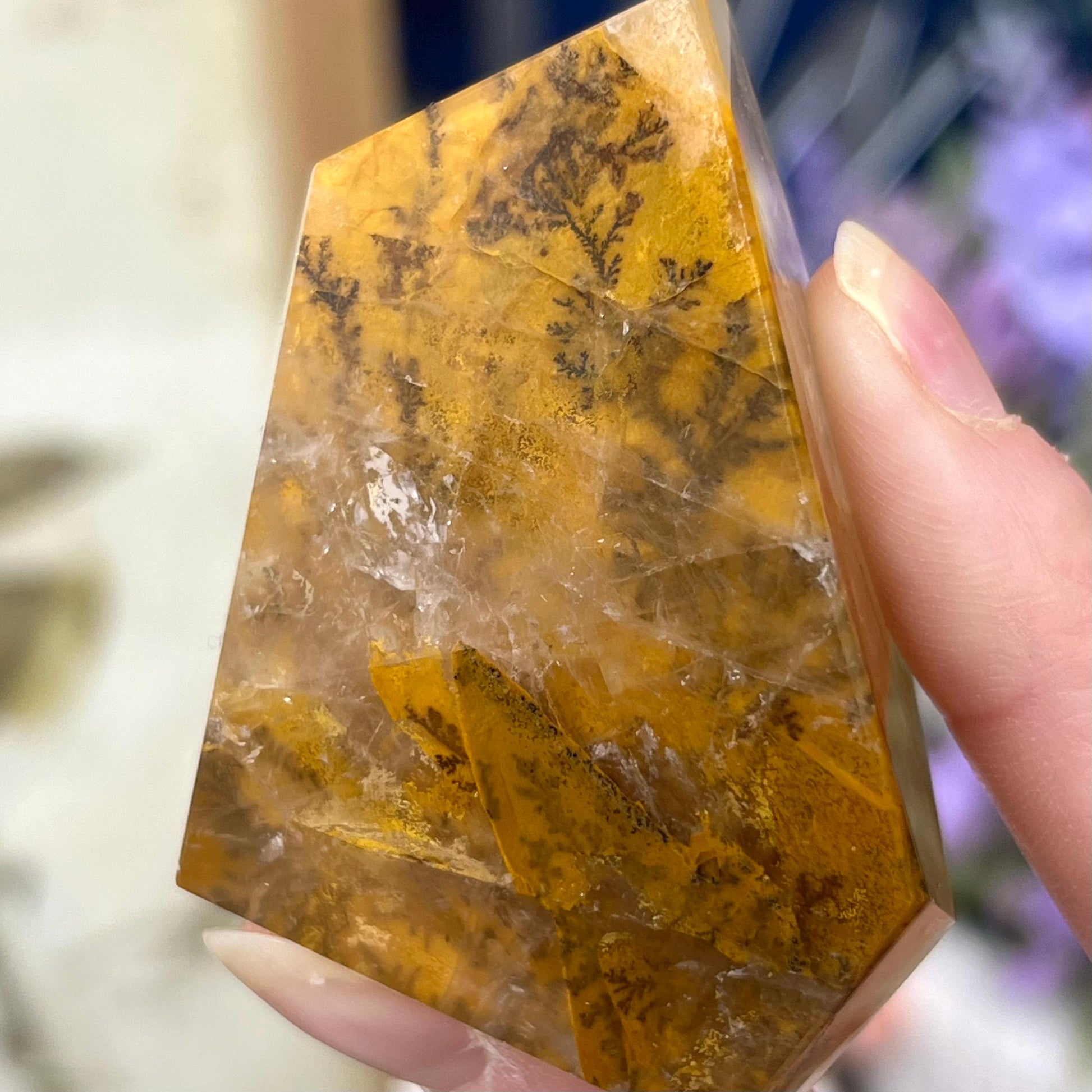 High Quality Dendritic Golden Healer Quartz Freeform | Dendritic Quartz | Hematoid Quartz | Dendrites | Yellow Hematoid Quartz