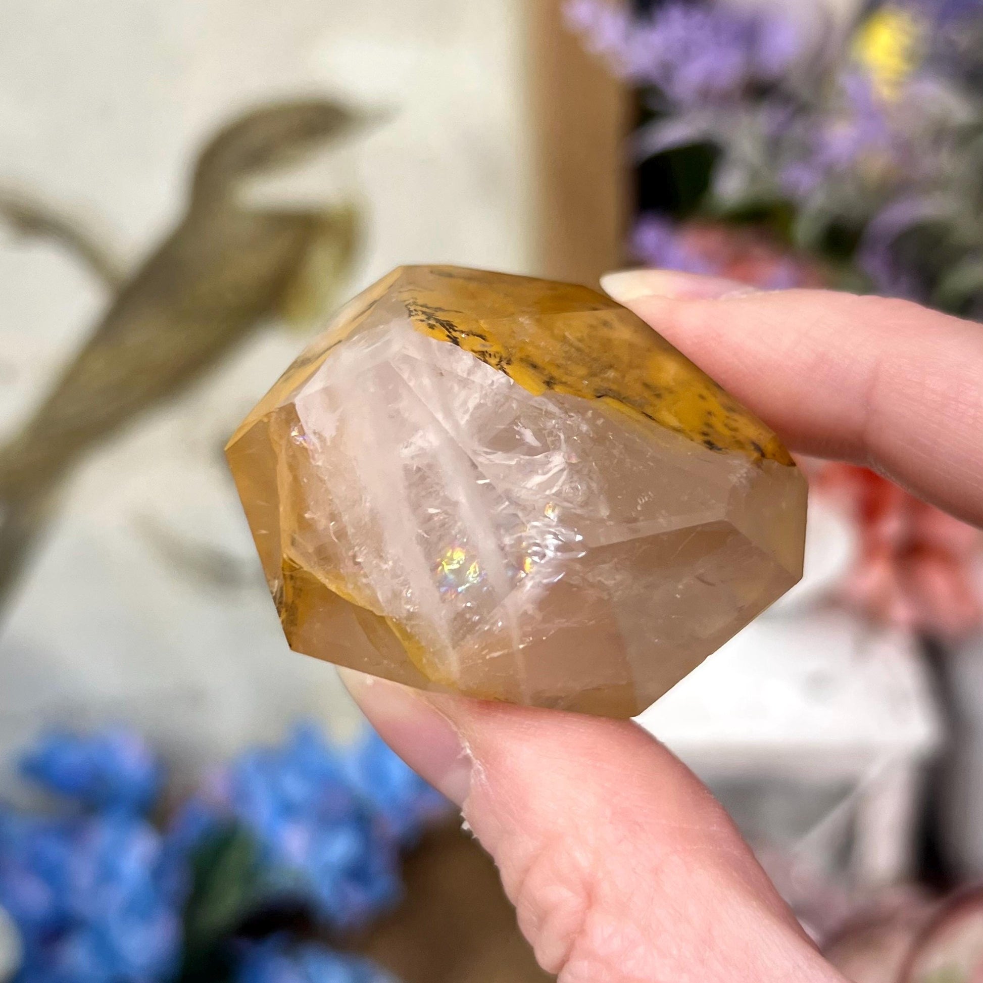 Small High Quality Dendritic Golden Healer Quartz Freeform | Dendritic Quartz | Hematoid Quartz | Dendrites | Yellow Hematoid Quartz