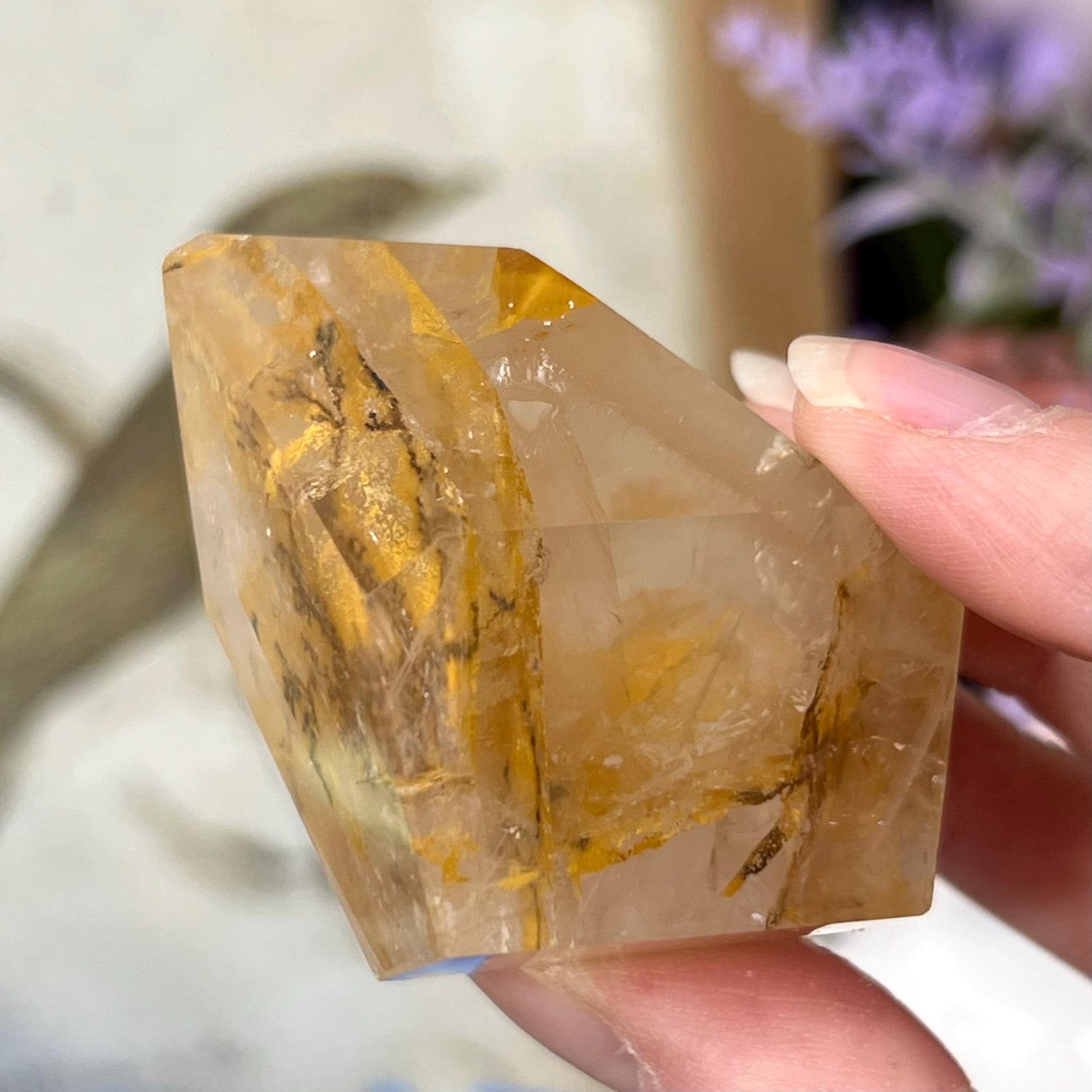 High Quality Dendritic Golden Healer Quartz Freeform | Dendritic Quartz | Hematoid Quartz | Dendrites | Yellow Hematoid Quartz