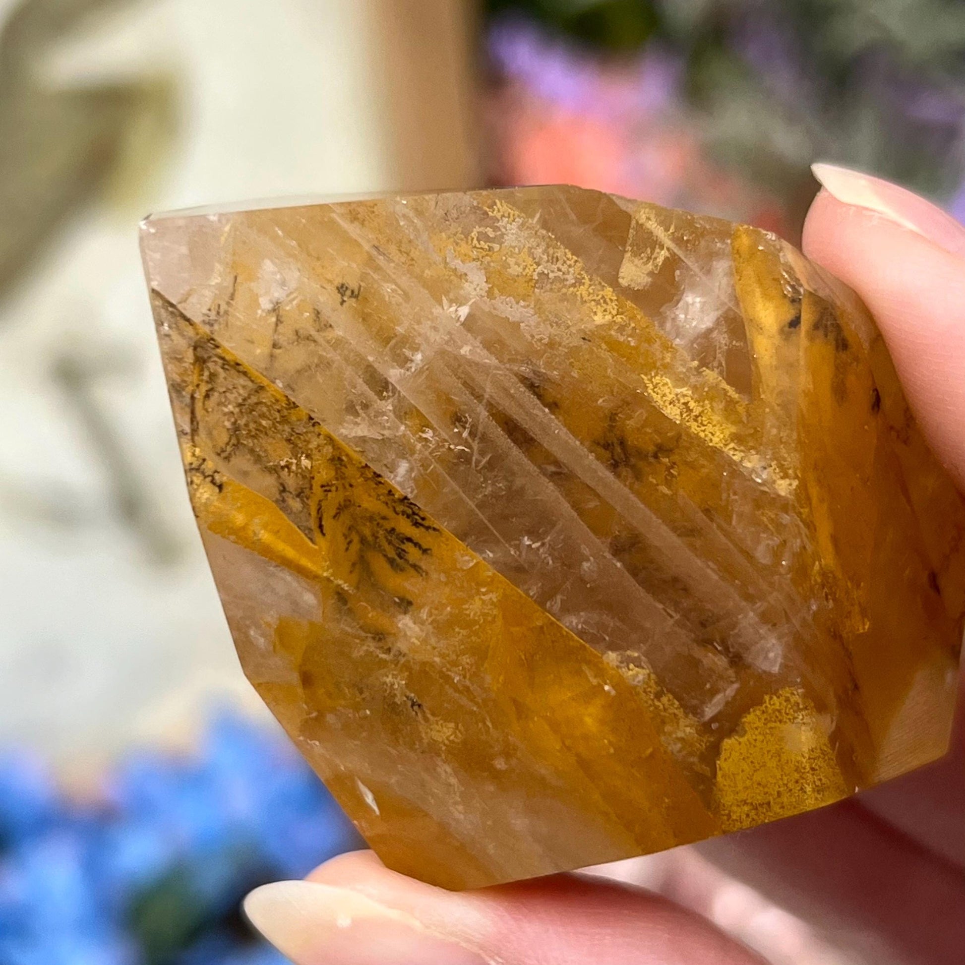 High Quality Dendritic Golden Healer Quartz Freeform | Dendritic Quartz | Hematoid Quartz | Dendrites | Yellow Hematoid Quartz