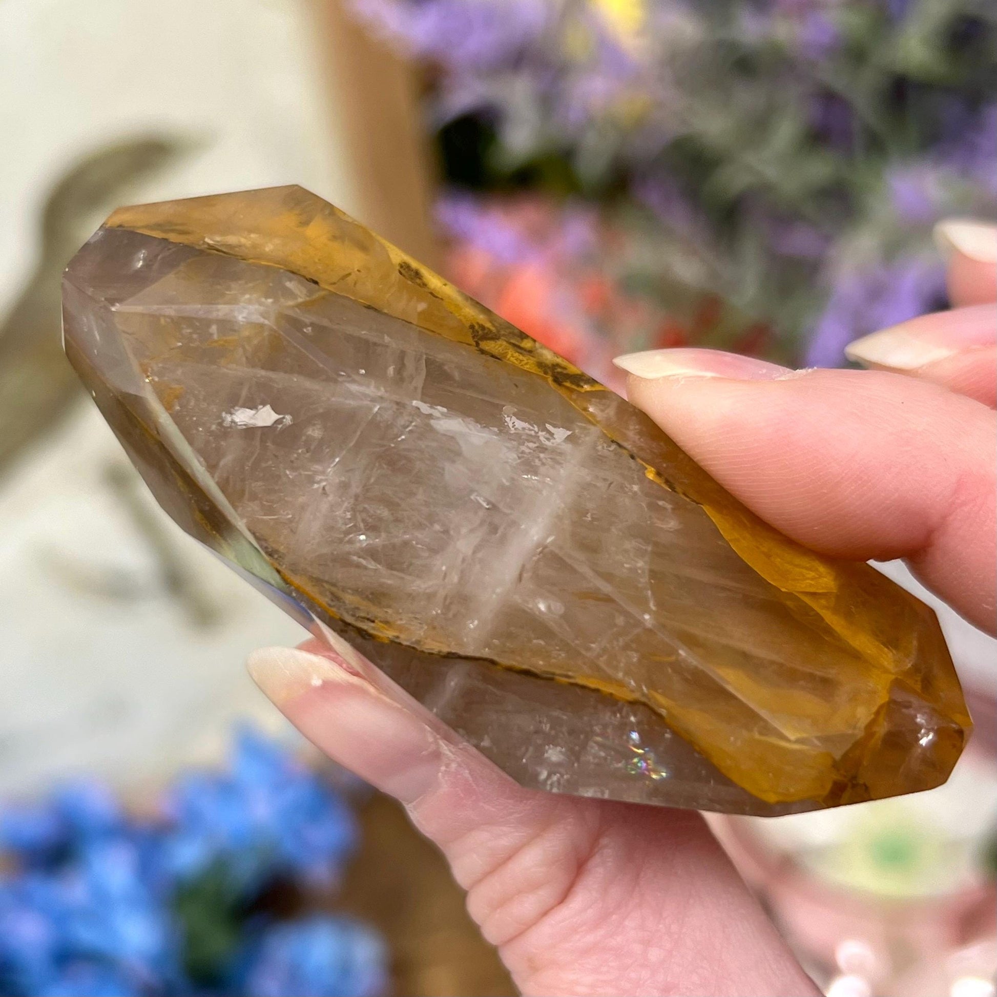 High Quality Dendritic Golden Healer Quartz Freeform | Dendritic Quartz | Hematoid Quartz | Dendrites | Yellow Hematoid Quartz