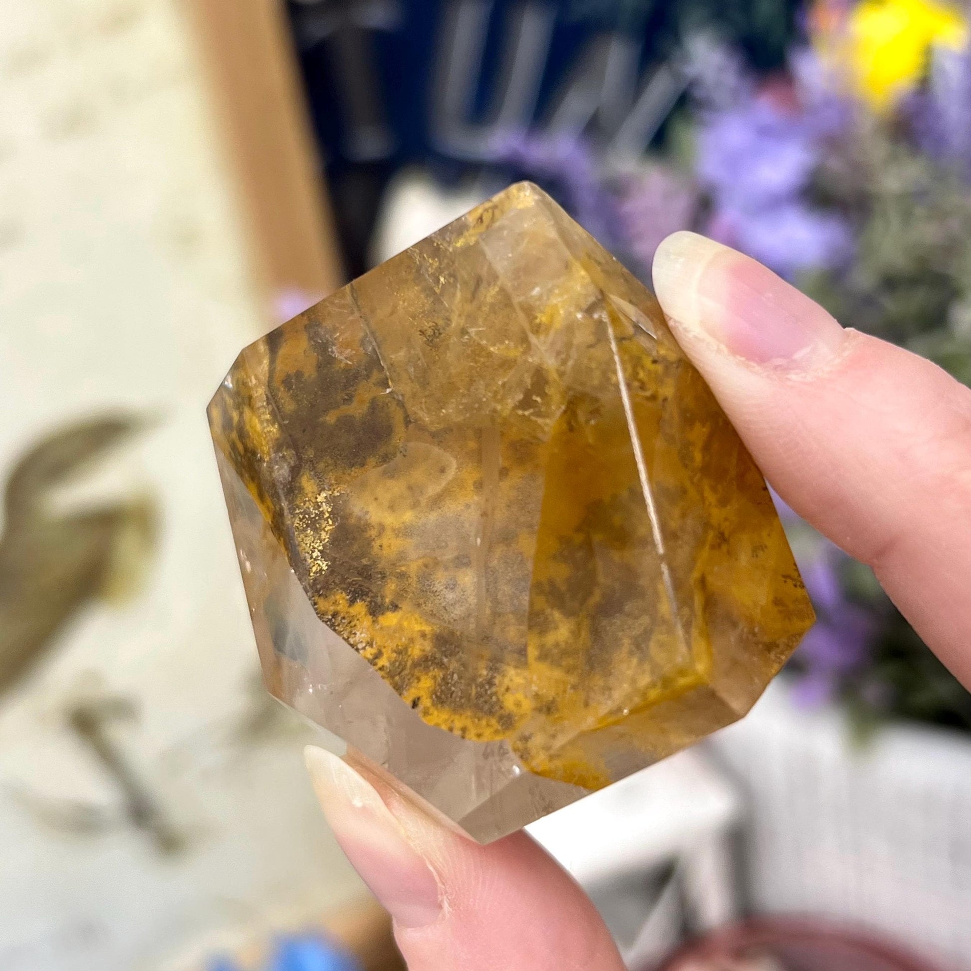 High Quality Dendritic Golden Healer Quartz Freeform | Dendritic Quartz | Hematoid Quartz | Dendrites | Yellow Hematoid Quartz