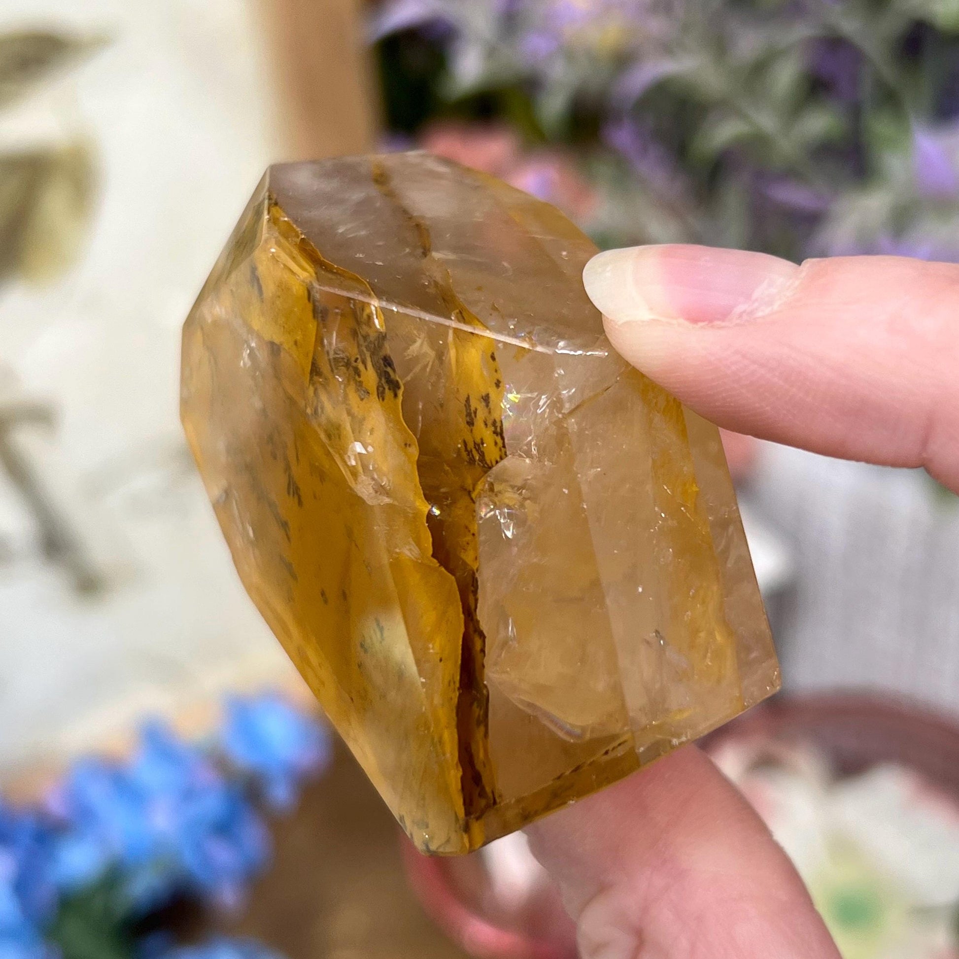 High Quality Dendritic Golden Healer Quartz Freeform | Dendritic Quartz | Hematoid Quartz | Dendrites | Yellow Hematoid Quartz