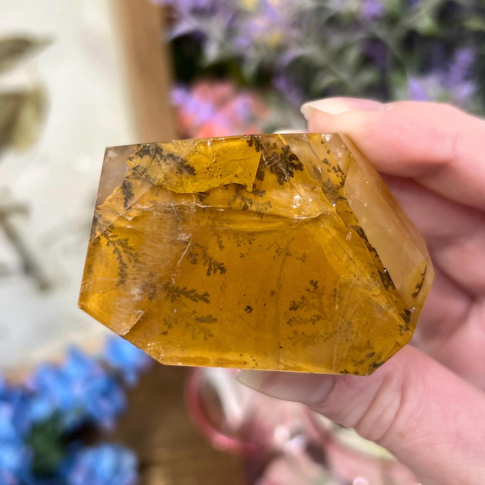 High Quality Dendritic Golden Healer Quartz Freeform | Dendritic Quartz | Hematoid Quartz | Dendrites | Yellow Hematoid Quartz