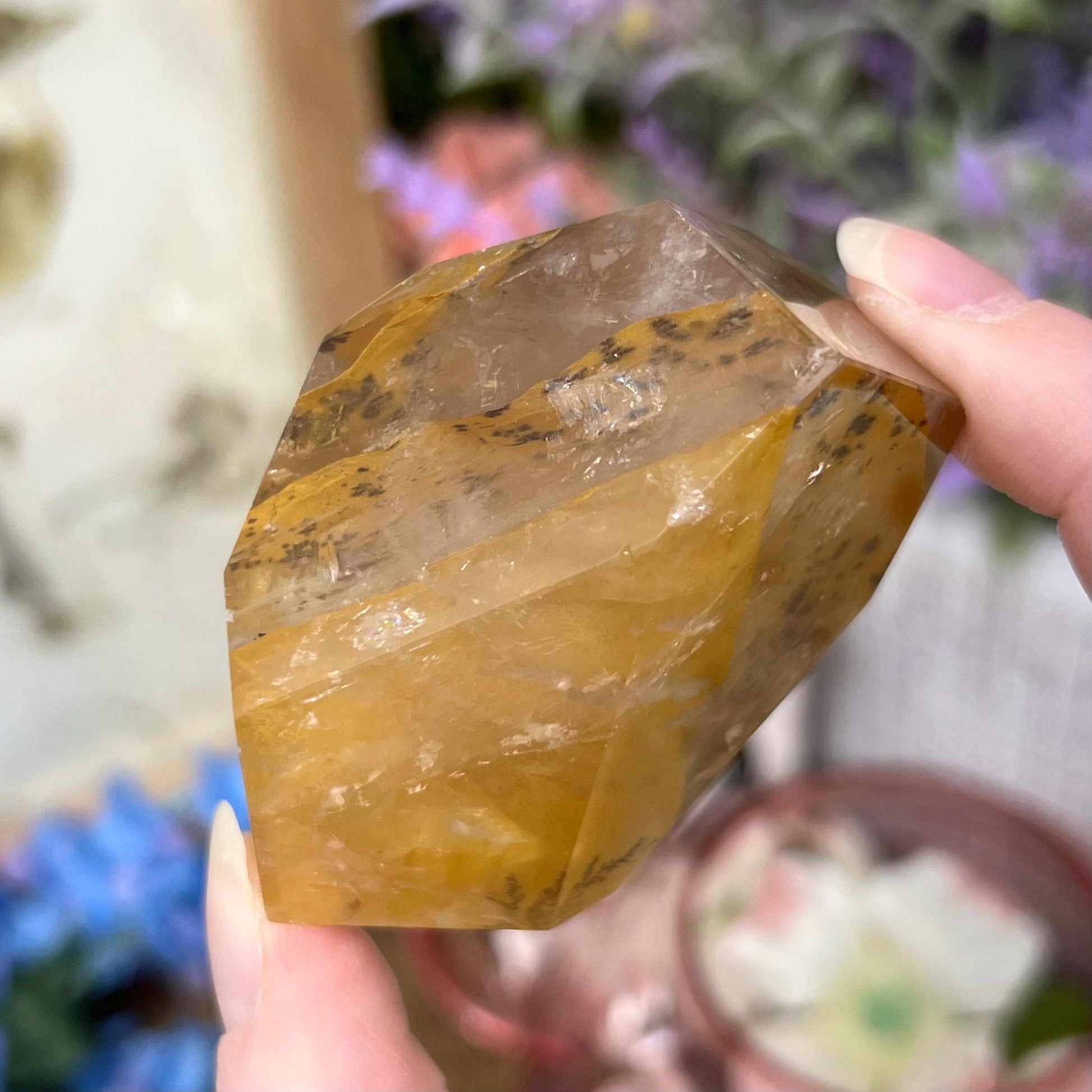 High Quality Dendritic Golden Healer Quartz Freeform | Dendritic Quartz | Hematoid Quartz | Dendrites | Yellow Hematoid Quartz