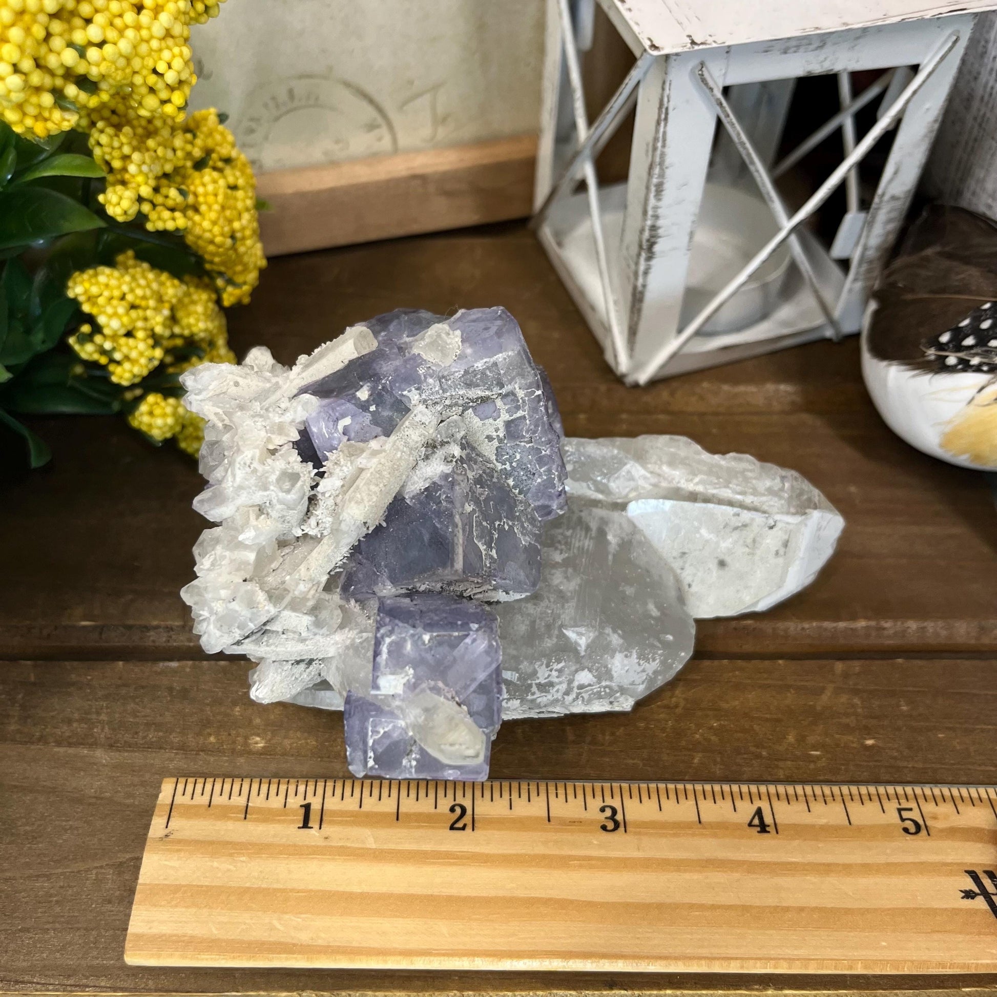 Large Purple Yaogangxian Fluorite Specimen | Yaogangxian Mineral Specimen | Pyrite in Fluorite