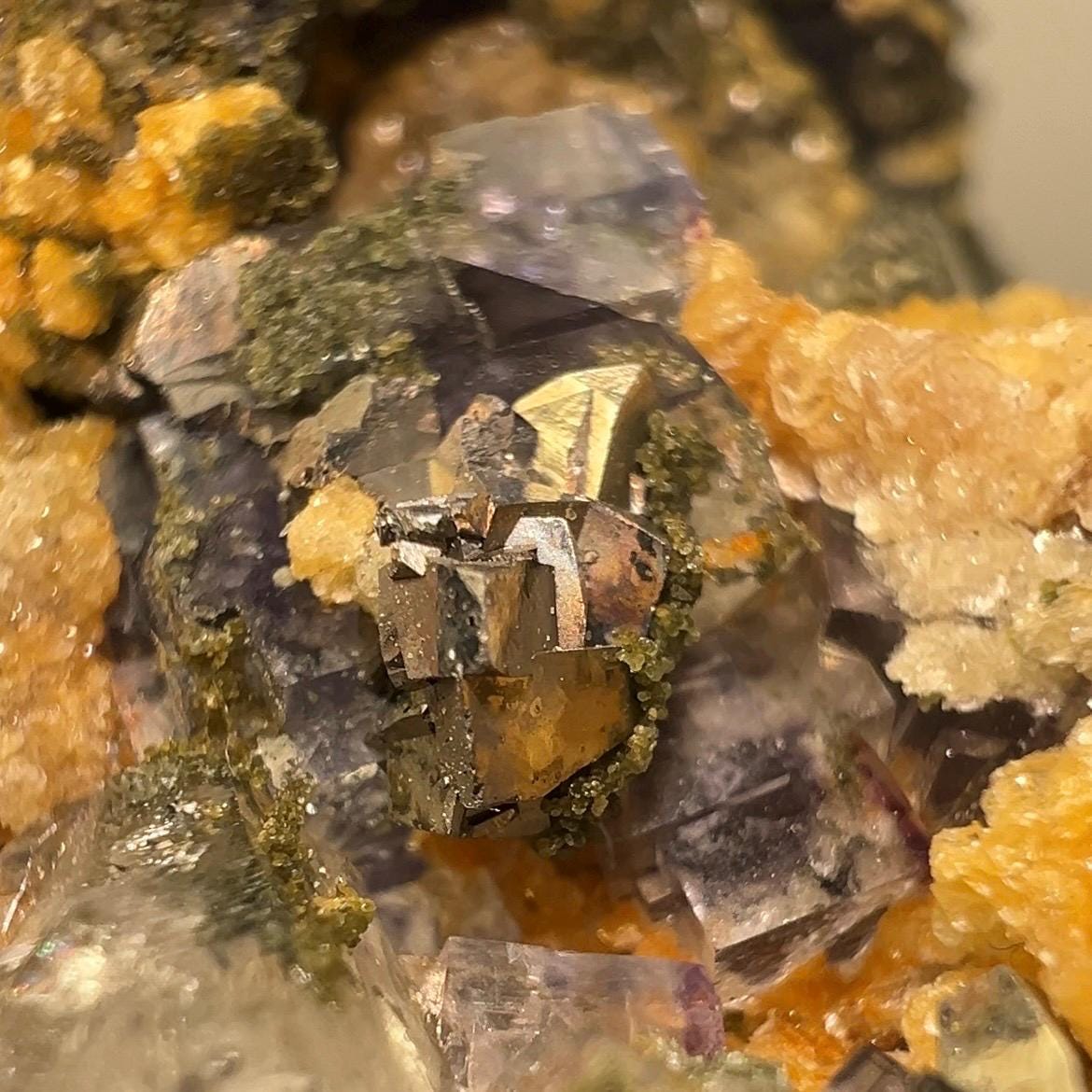 Dark Purple Yaogangxian Fluorite Specimen | Yaogangxian Mineral Specimen