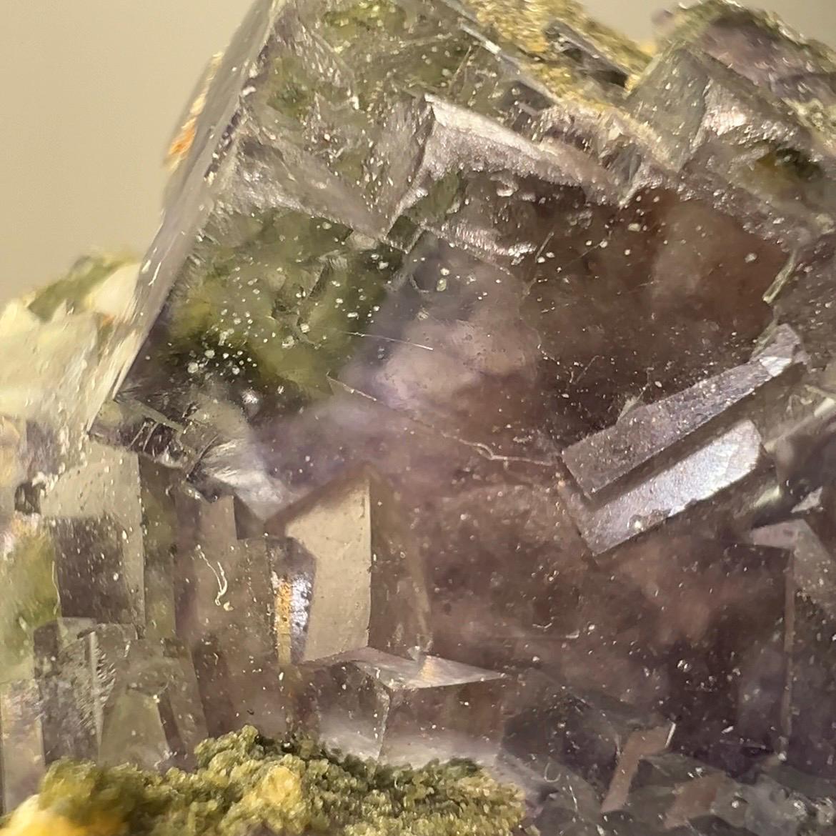 Dark Purple Yaogangxian Fluorite Specimen | Yaogangxian Mineral Specimen