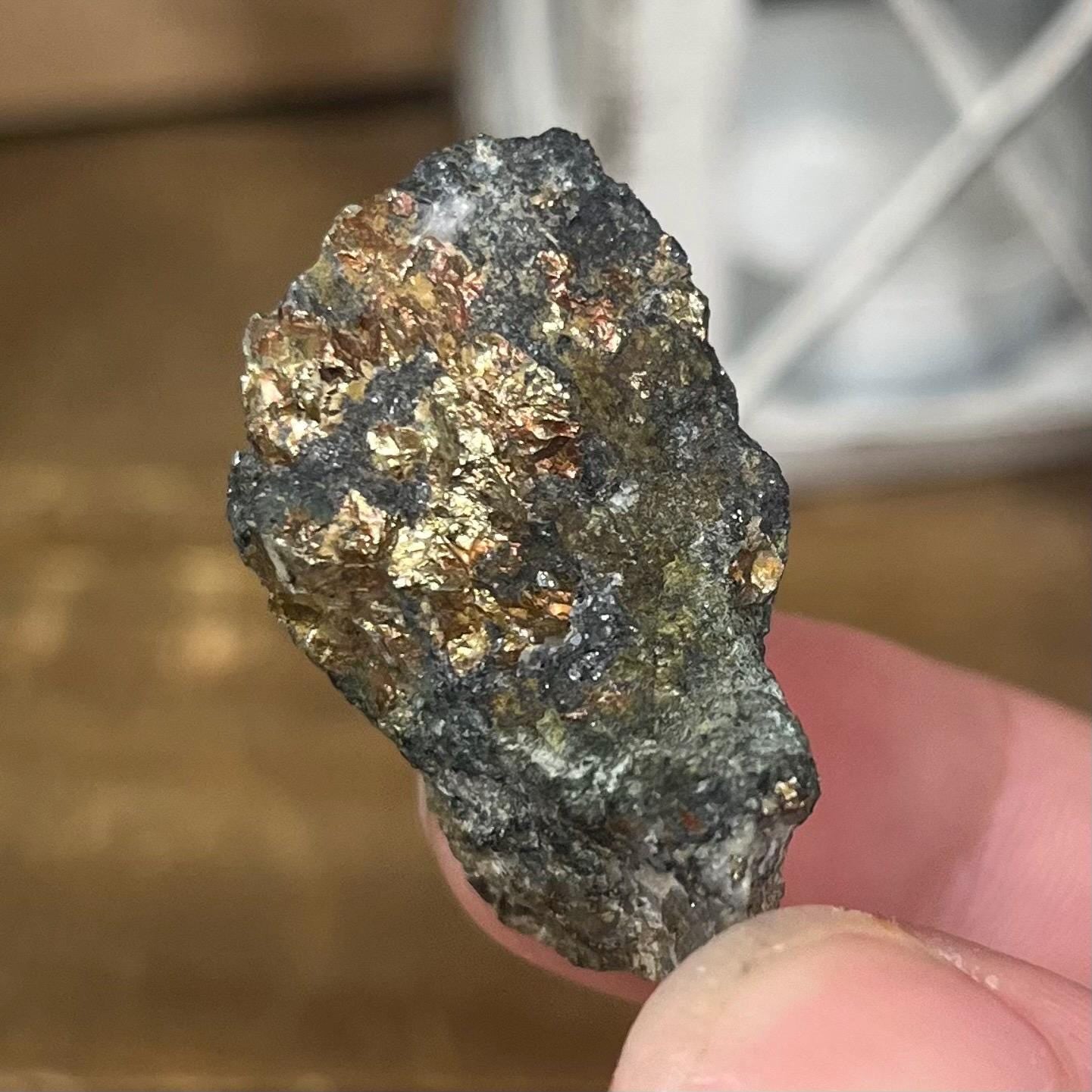 Small Chalcopyrite Specimen from Utah | Copper Ore | Sulfide Specimen | Bornite | Galena | Mixed Mineral Specimen