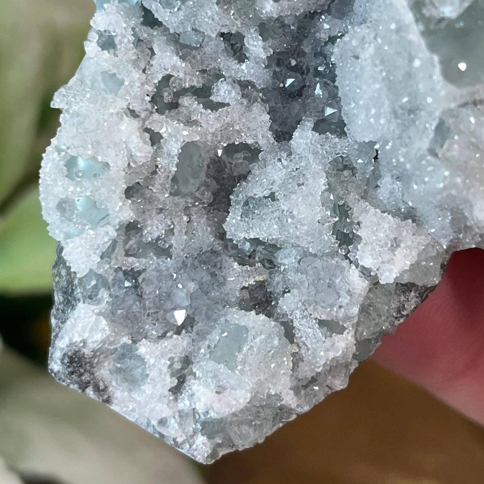 Cubic Fluorite with Quartz Specimen | Sugar Fluorite | Sugar Druzy | Light Green Fluorite Specimen