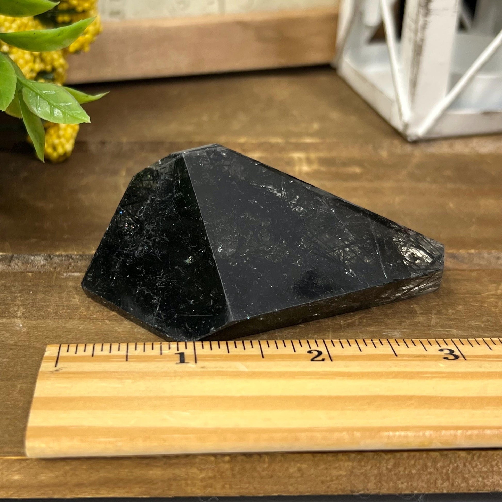 High Quality Black Tourmaline in Quartz Freeform | Tourmalinated Quartz | Black Rutile