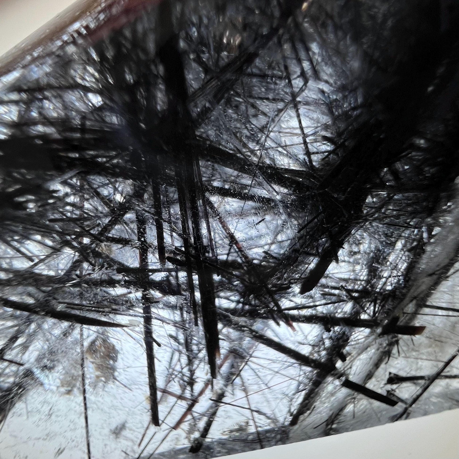 High Quality Black Tourmaline in Quartz Freeform | Tourmalinated Quartz | Black Rutile