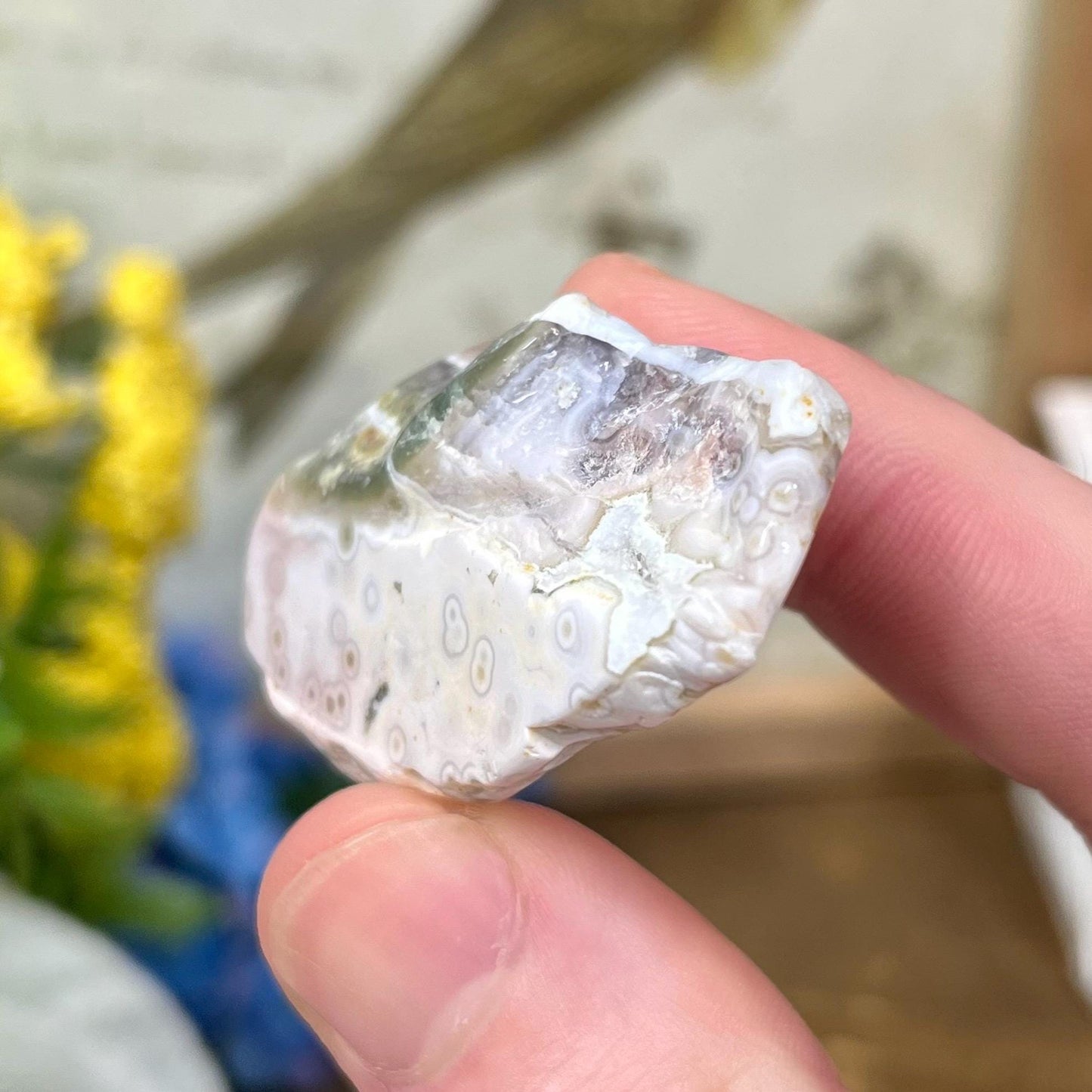 Veinless Ocean Jasper Chunk | Ocean Jasper Tumble | Orbicular Ocean Jasper