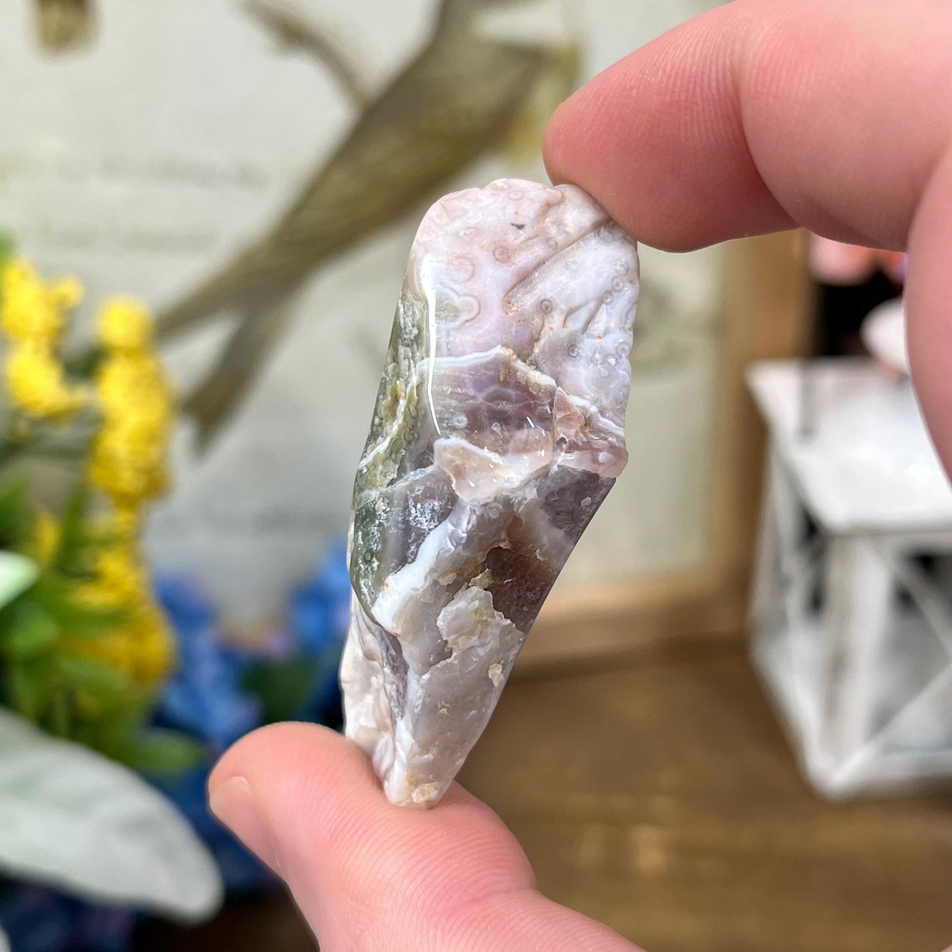 Veinless Ocean Jasper Chunk | Ocean Jasper Tumble | Orbicular Ocean Jasper