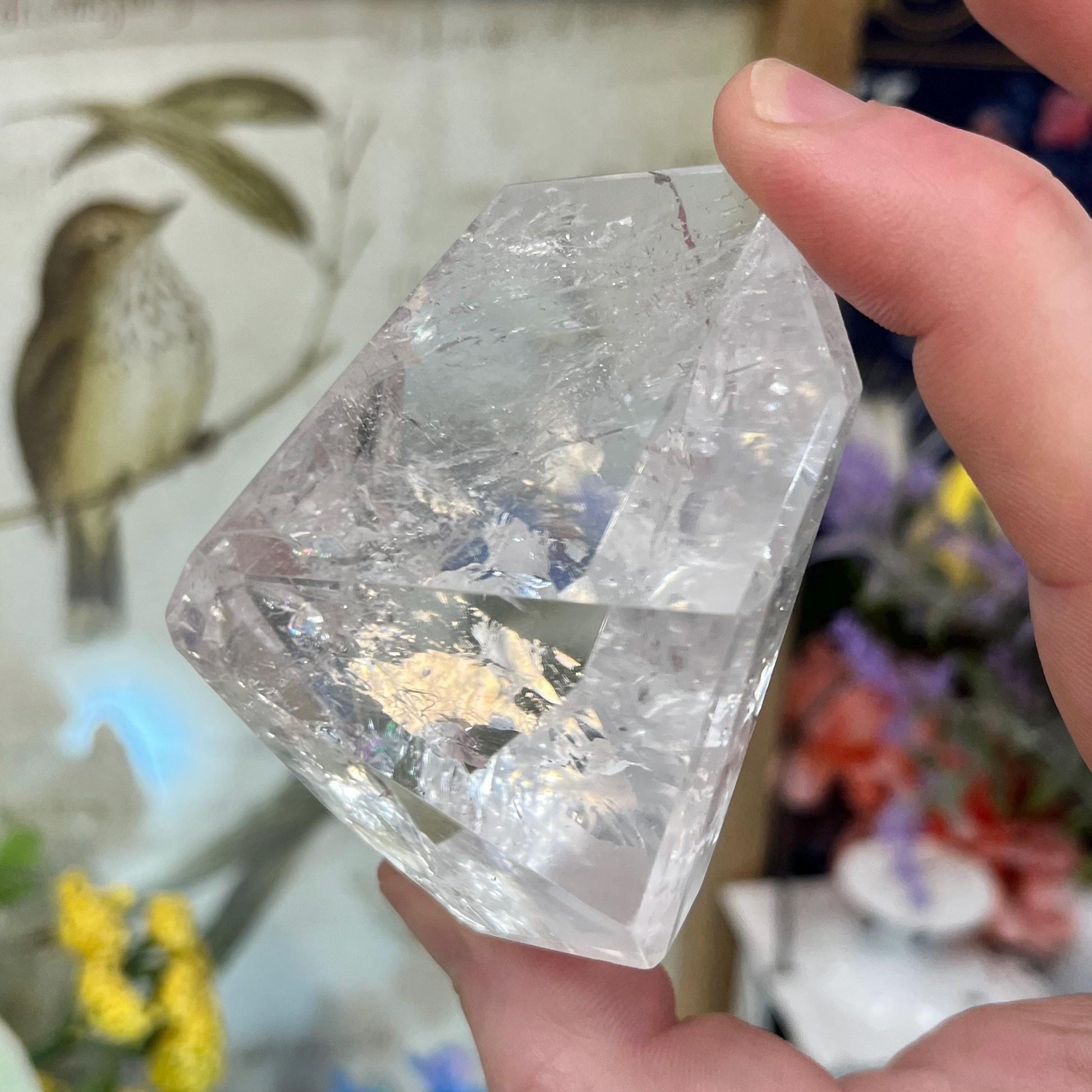 High Quality Clear Quartz Freeform with Rainbows | Rainbow Quartz