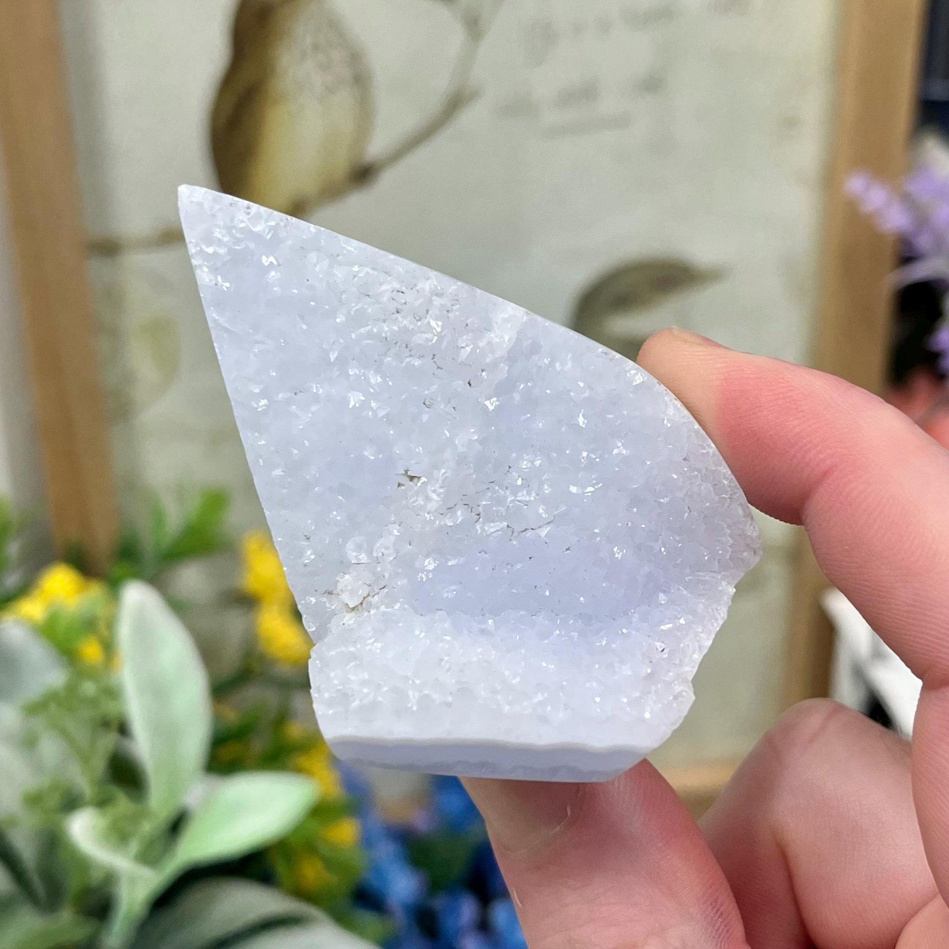 High Quality Blue Lace Agate Freeform | Druzy Blue Lace Agate | Crystal Flame