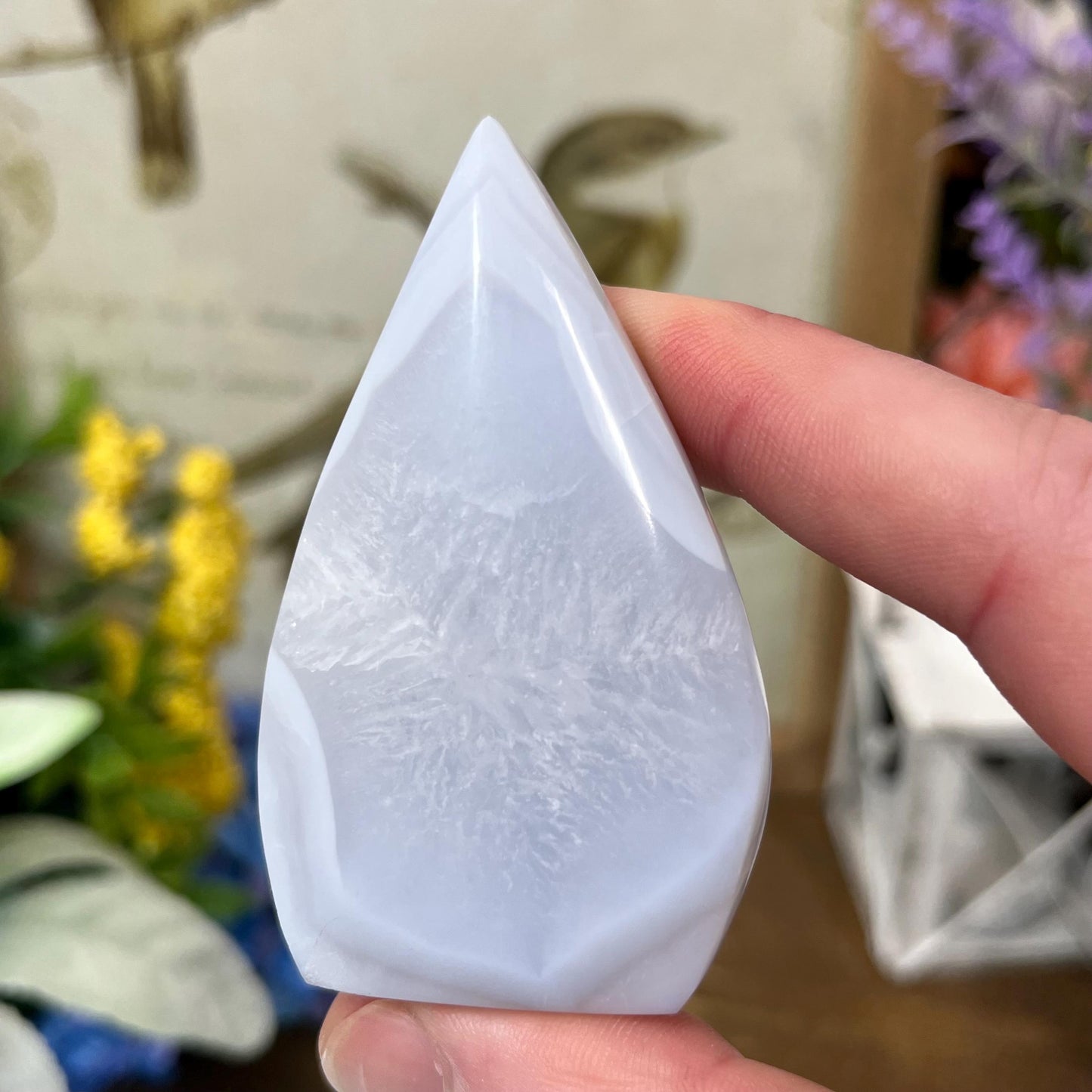 High Quality Blue Lace Agate Freeform | Druzy Blue Lace Agate | Crystal Flame