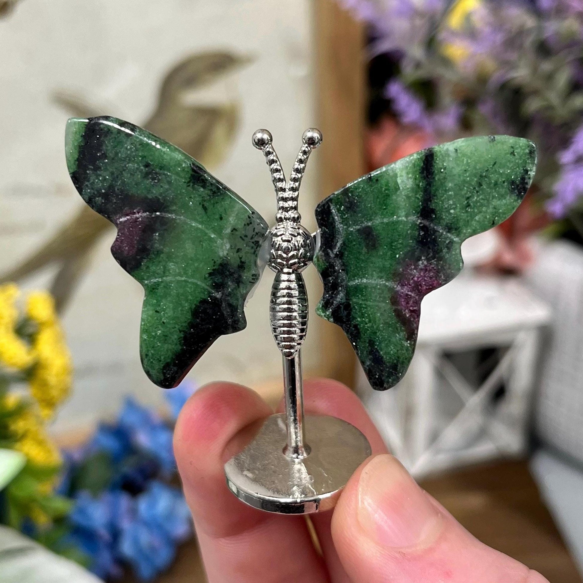 Small Ruby Zoisite Butterfly | Crystal Butterfly
