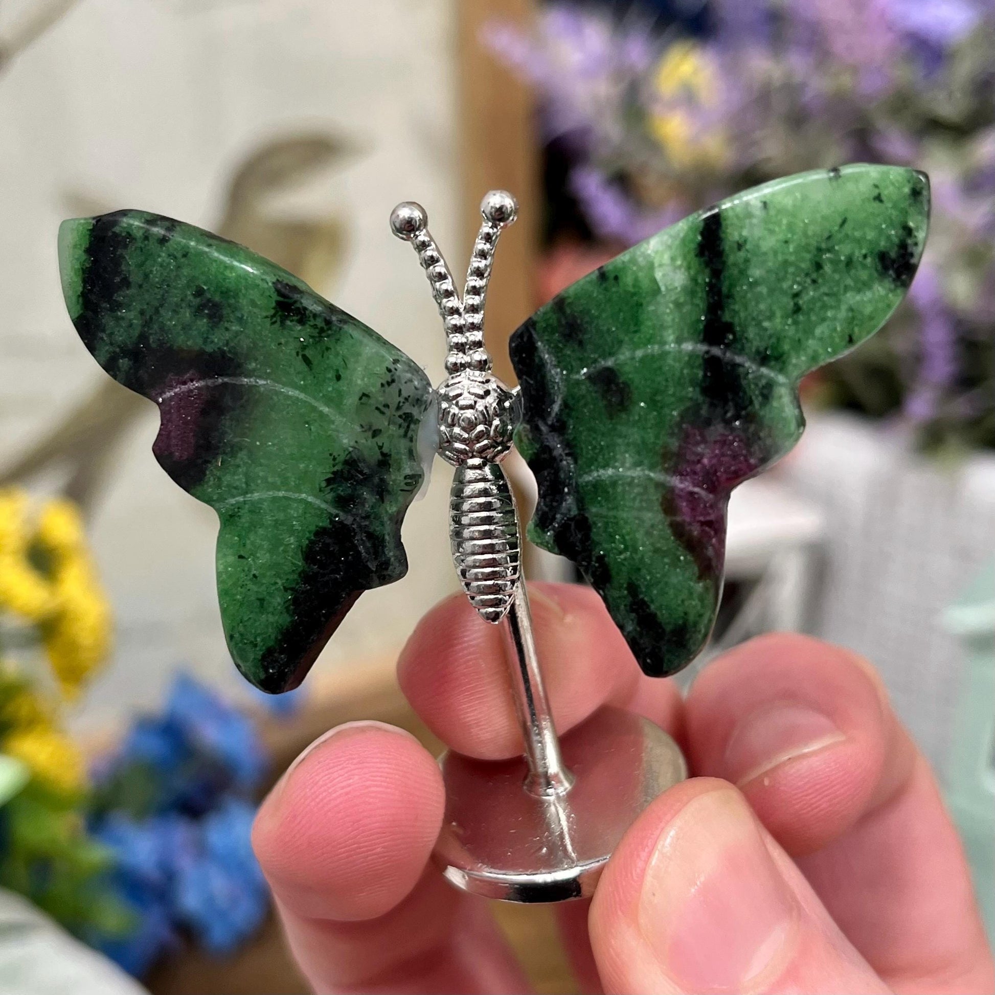 Small Ruby Zoisite Butterfly | Crystal Butterfly