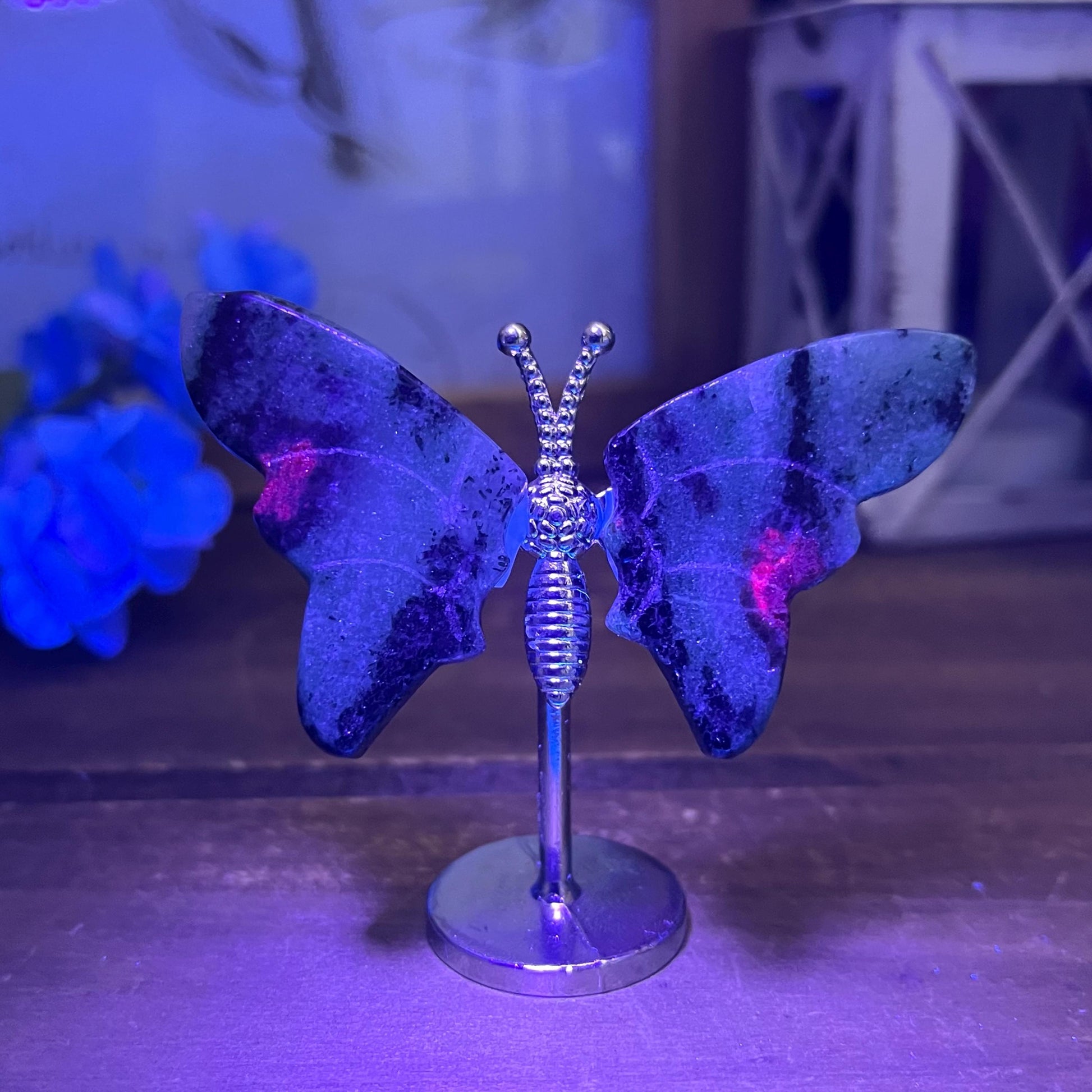 Small Ruby Zoisite Butterfly | Crystal Butterfly