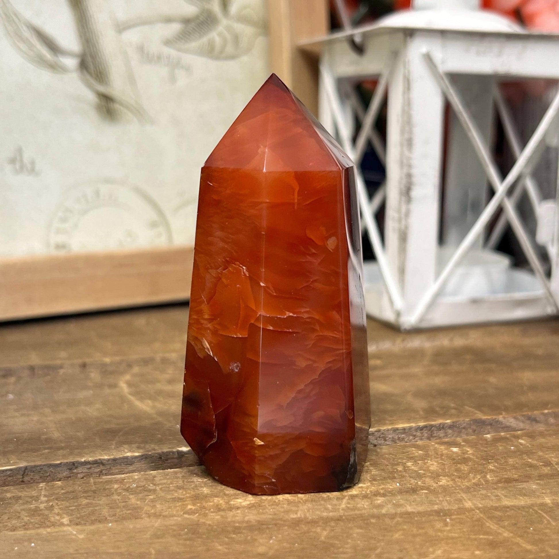 Dark Carnelian Tower | Red Carnelian Agate