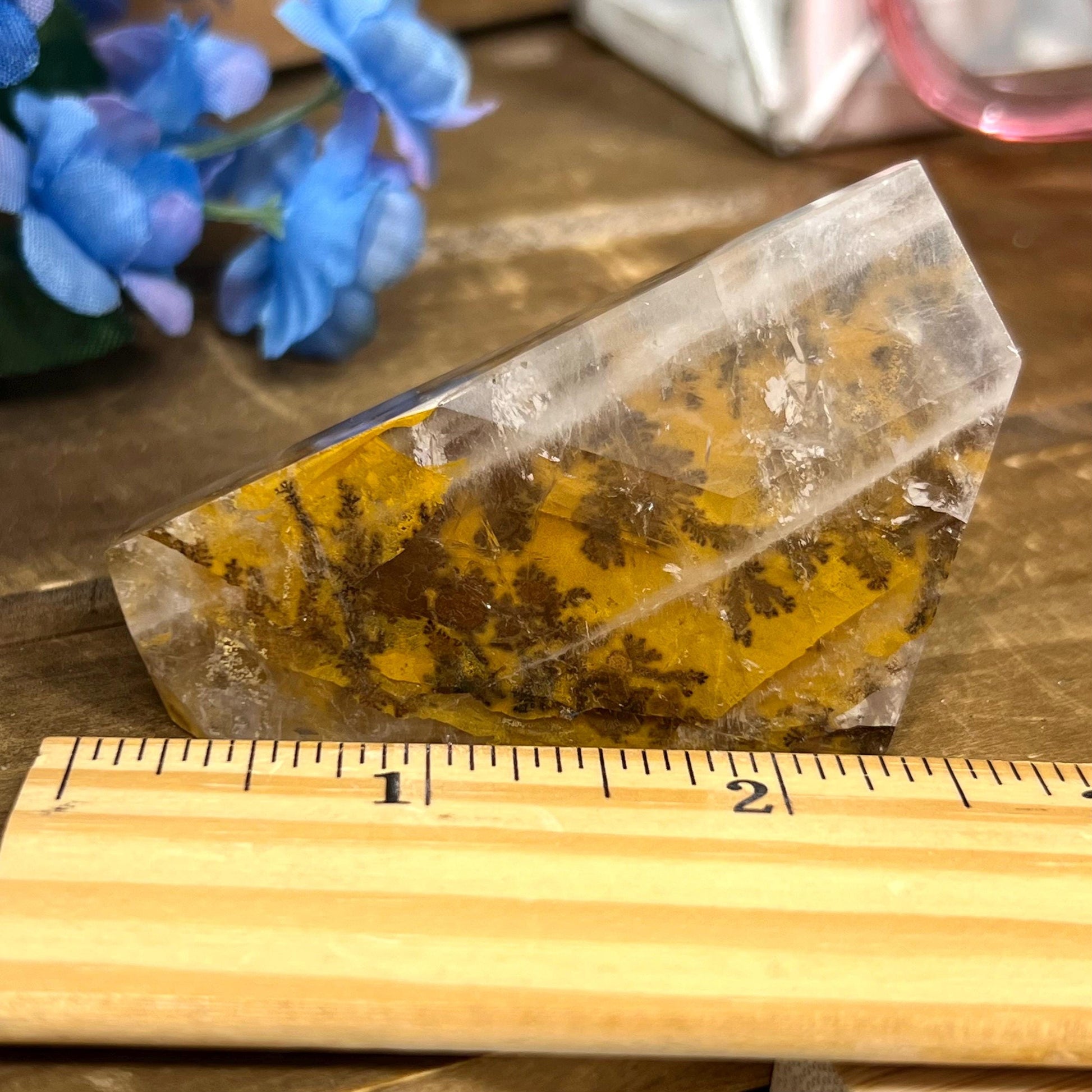 High Quality Dendritic Golden Healer Quartz Freeform | Dendritic Quartz | Hematoid Quartz | Dendrites | Yellow Hematoid Quartz