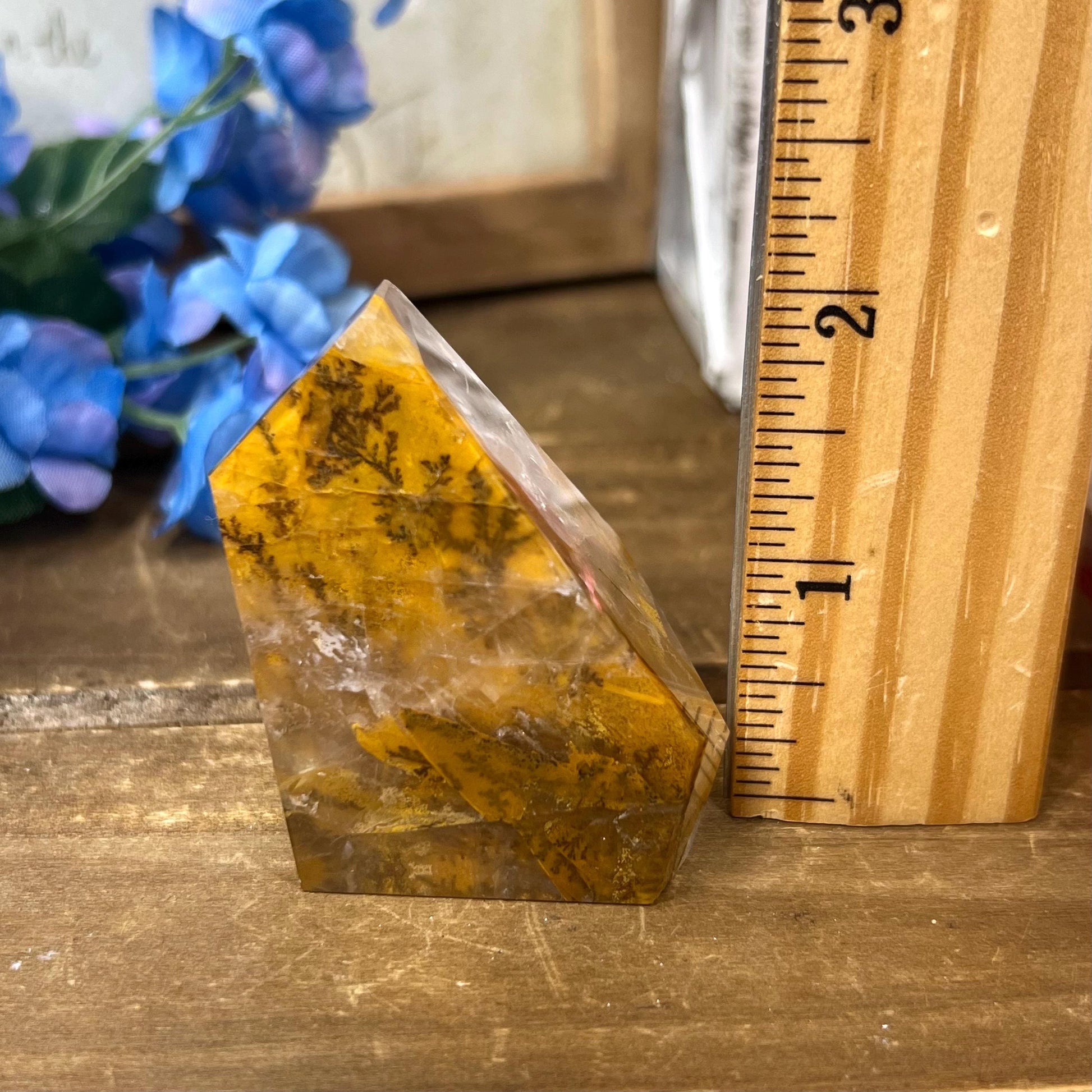 High Quality Dendritic Golden Healer Quartz Freeform | Dendritic Quartz | Hematoid Quartz | Dendrites | Yellow Hematoid Quartz