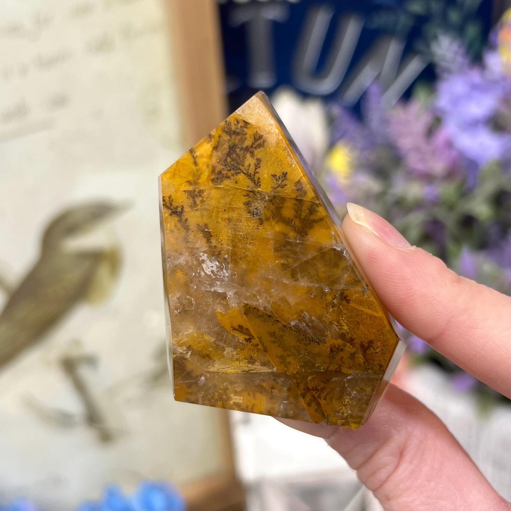 High Quality Dendritic Golden Healer Quartz Freeform | Dendritic Quartz | Hematoid Quartz | Dendrites | Yellow Hematoid Quartz