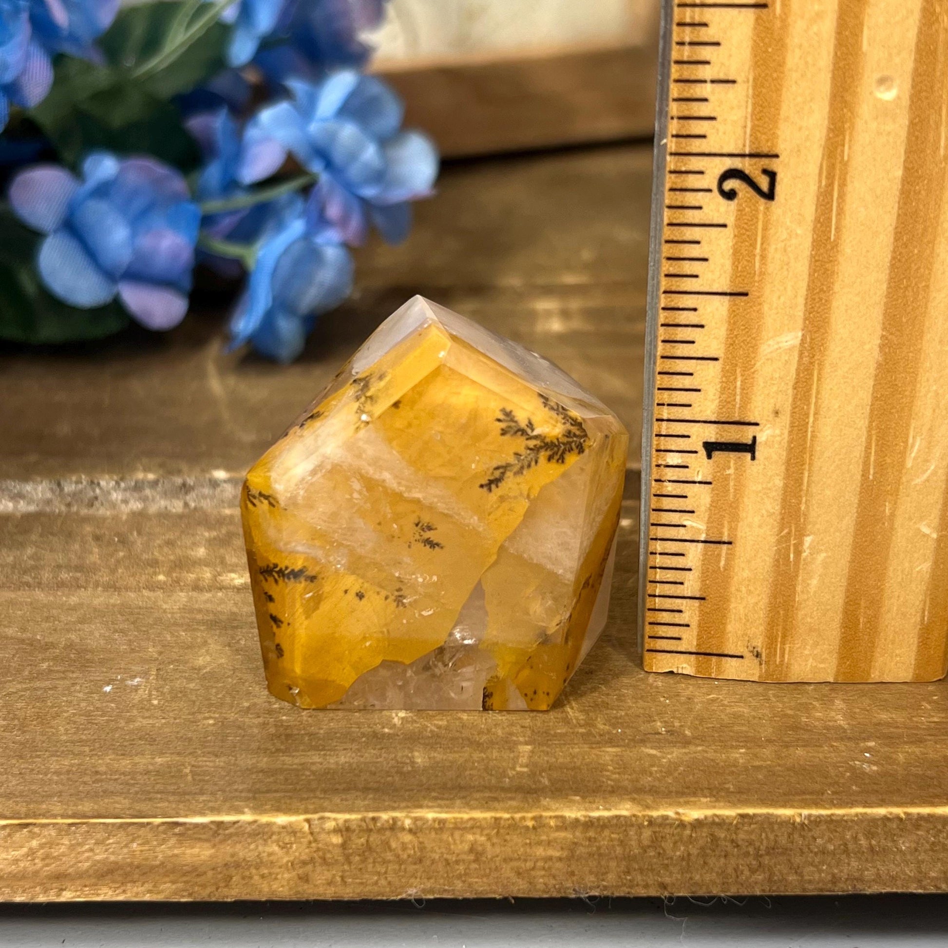 Small High Quality Dendritic Golden Healer Quartz Freeform | Dendritic Quartz | Hematoid Quartz | Dendrites | Yellow Hematoid Quartz