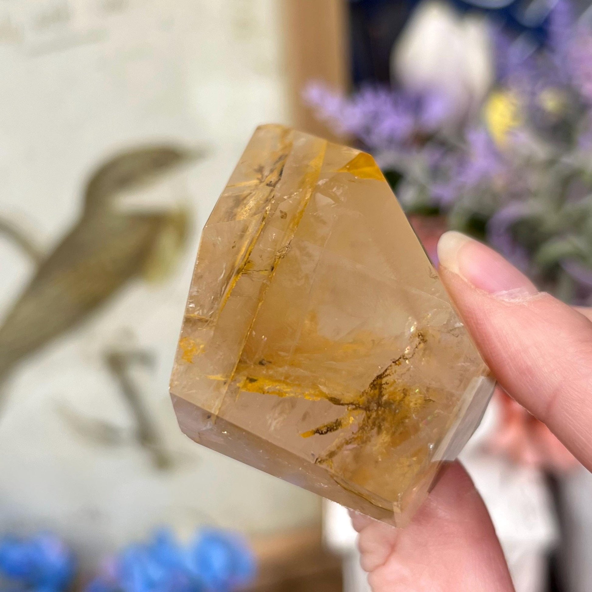 High Quality Dendritic Golden Healer Quartz Freeform | Dendritic Quartz | Hematoid Quartz | Dendrites | Yellow Hematoid Quartz