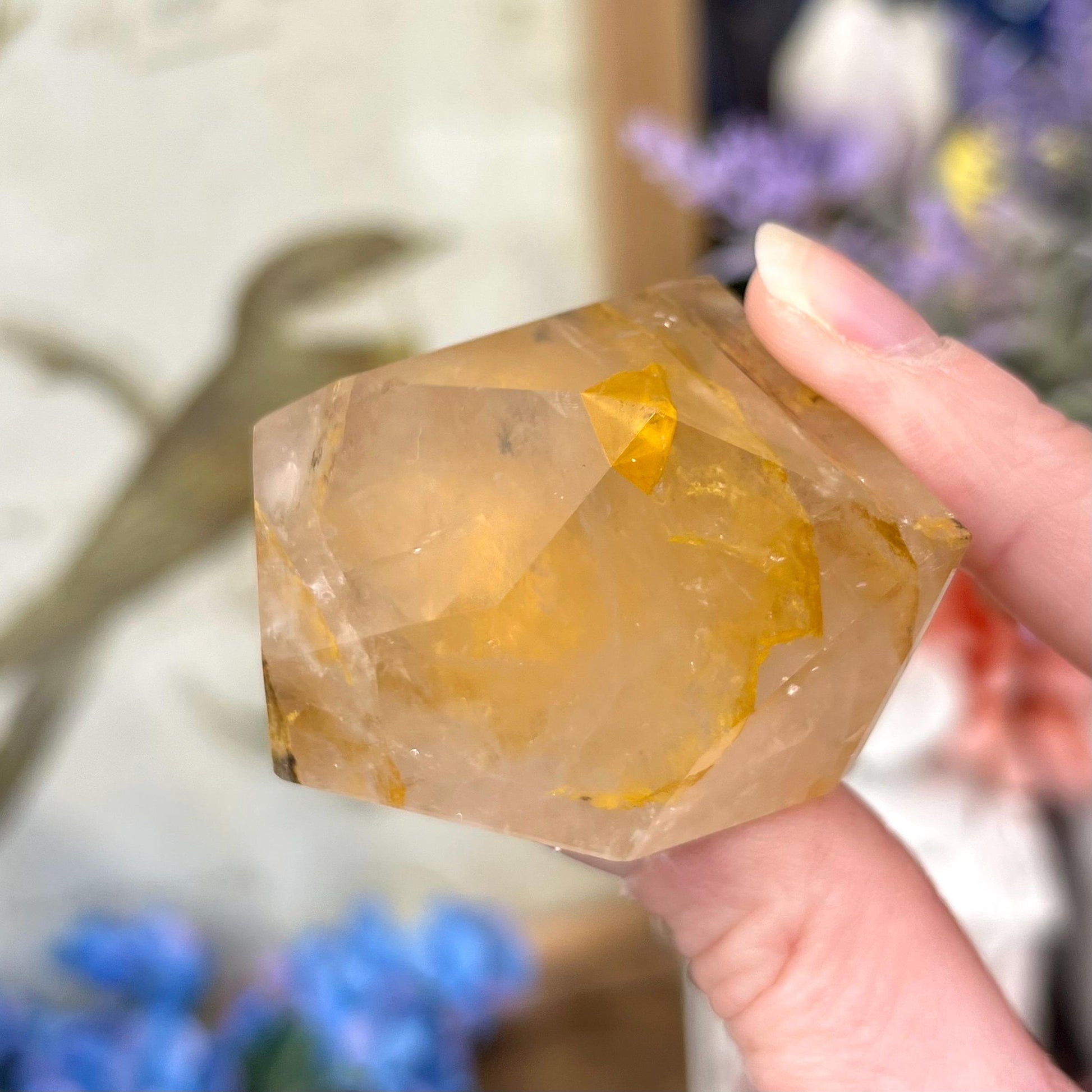 High Quality Dendritic Golden Healer Quartz Freeform | Dendritic Quartz | Hematoid Quartz | Dendrites | Yellow Hematoid Quartz