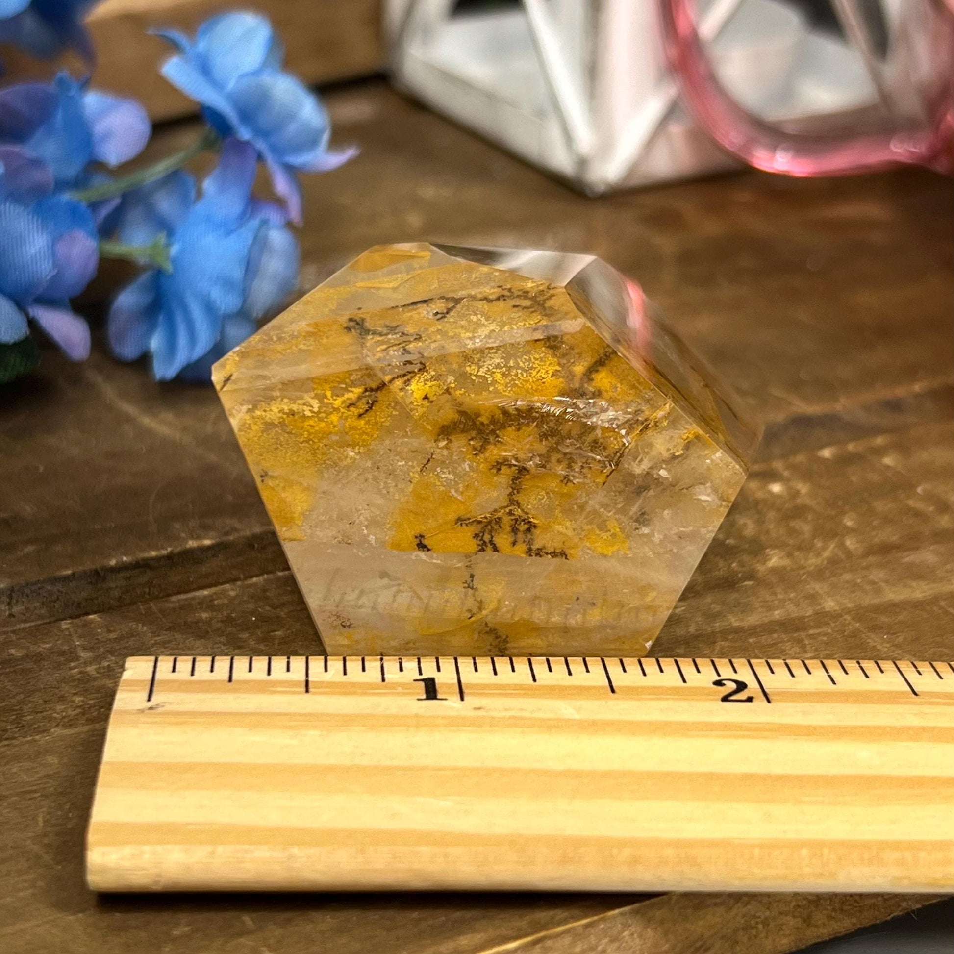 High Quality Dendritic Golden Healer Quartz Freeform | Dendritic Quartz | Hematoid Quartz | Dendrites | Yellow Hematoid Quartz