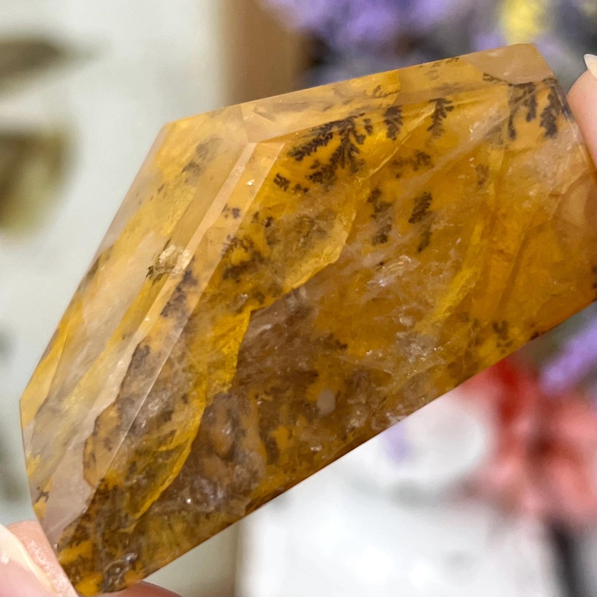 Small High Quality Dendritic Golden Healer Quartz Freeform | Dendritic Quartz | Hematoid Quartz | Dendrites | Yellow Hematoid Quartz