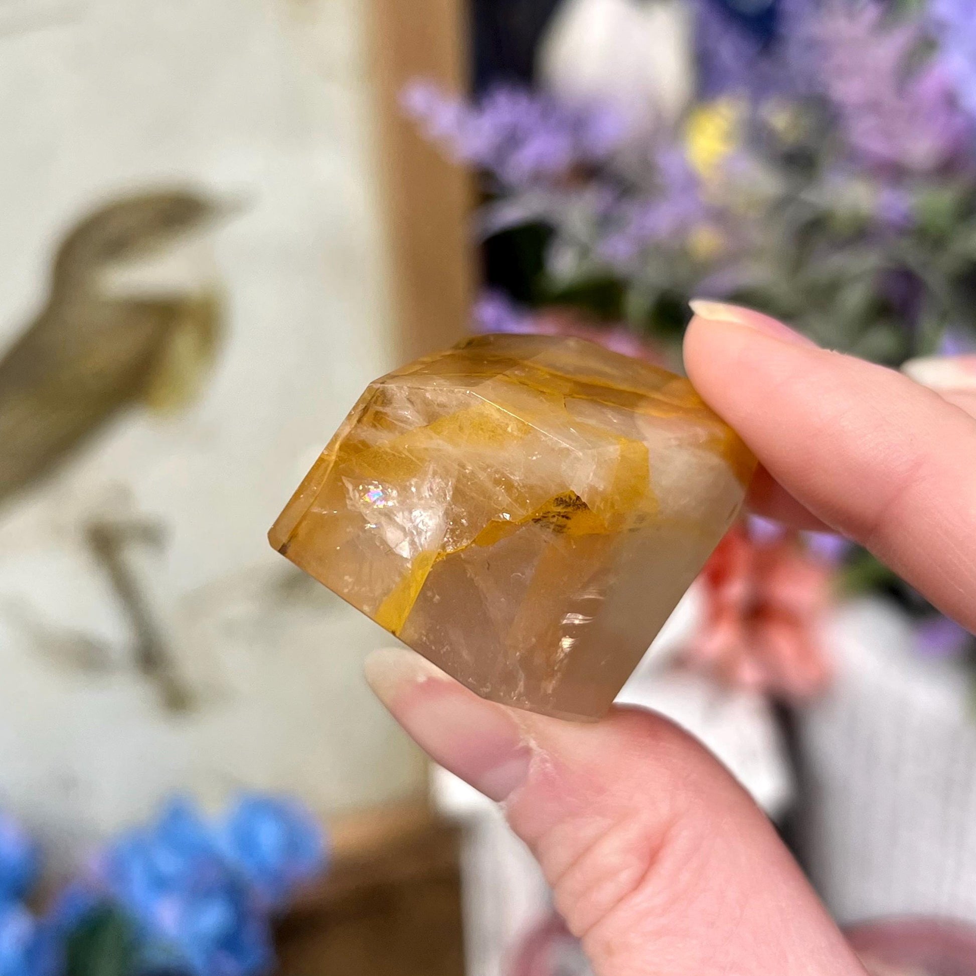 Small High Quality Dendritic Golden Healer Quartz Freeform | Dendritic Quartz | Hematoid Quartz | Dendrites | Yellow Hematoid Quartz