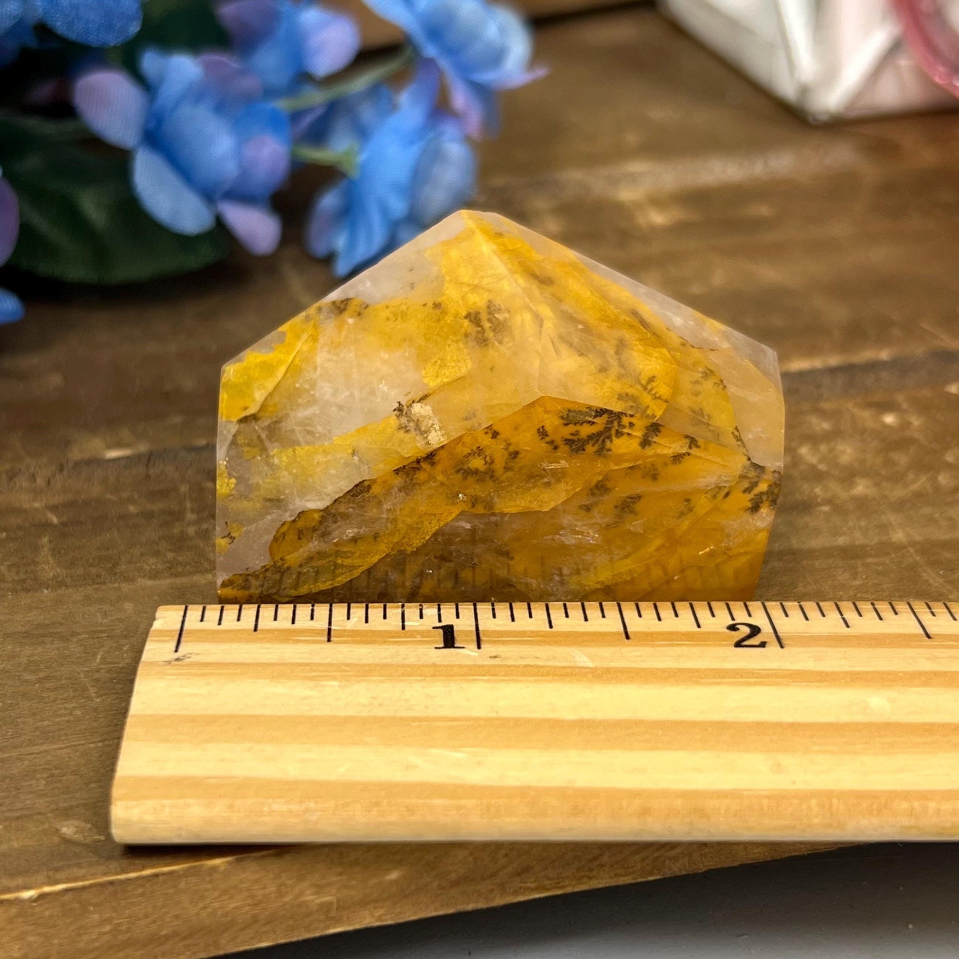 Small High Quality Dendritic Golden Healer Quartz Freeform | Dendritic Quartz | Hematoid Quartz | Dendrites | Yellow Hematoid Quartz