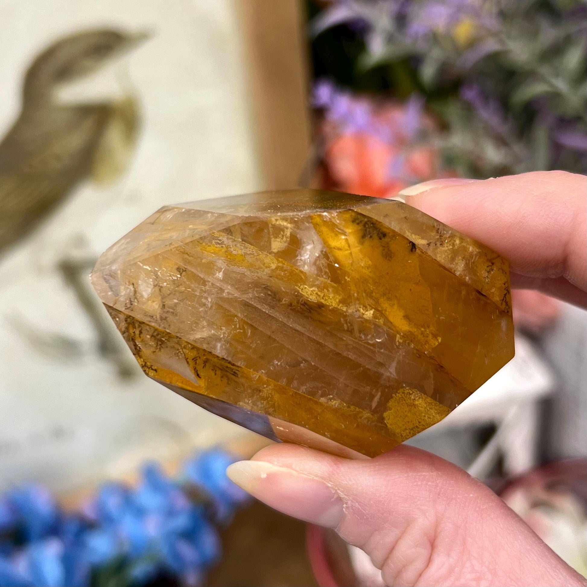 High Quality Dendritic Golden Healer Quartz Freeform | Dendritic Quartz | Hematoid Quartz | Dendrites | Yellow Hematoid Quartz