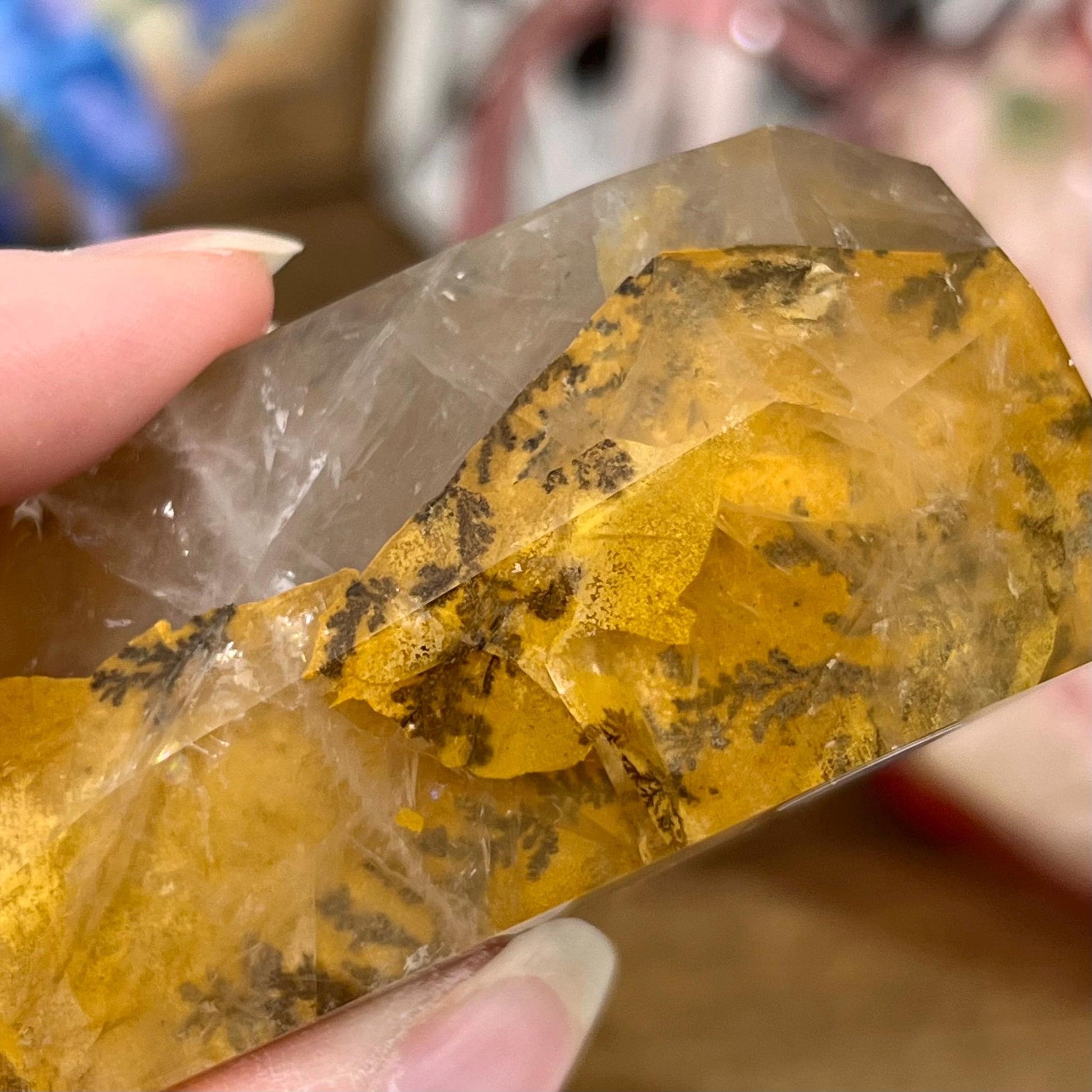 High Quality Dendritic Golden Healer Quartz Freeform | Dendritic Quartz | Hematoid Quartz | Dendrites | Yellow Hematoid Quartz
