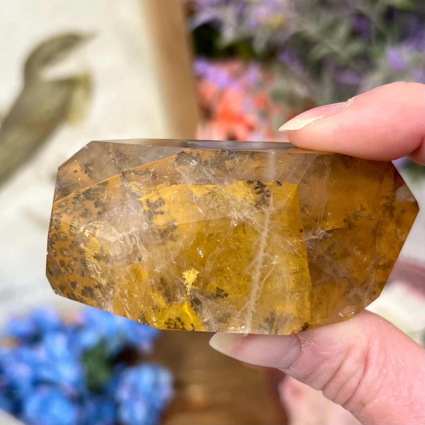 High Quality Dendritic Golden Healer Quartz Freeform | Dendritic Quartz | Hematoid Quartz | Dendrites | Yellow Hematoid Quartz