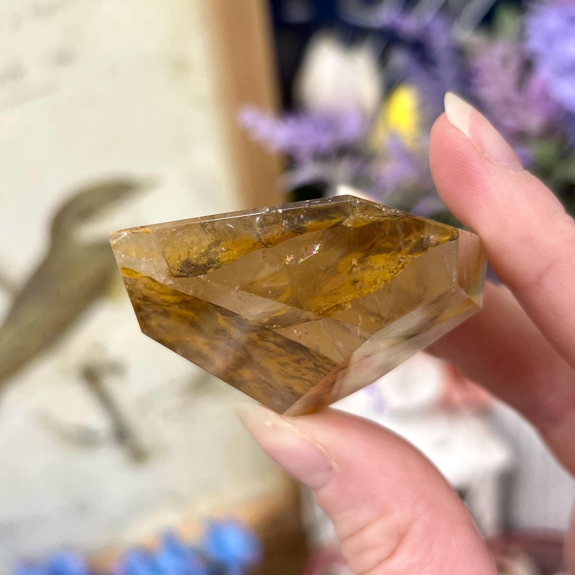 High Quality Dendritic Golden Healer Quartz Freeform | Dendritic Quartz | Hematoid Quartz | Dendrites | Yellow Hematoid Quartz