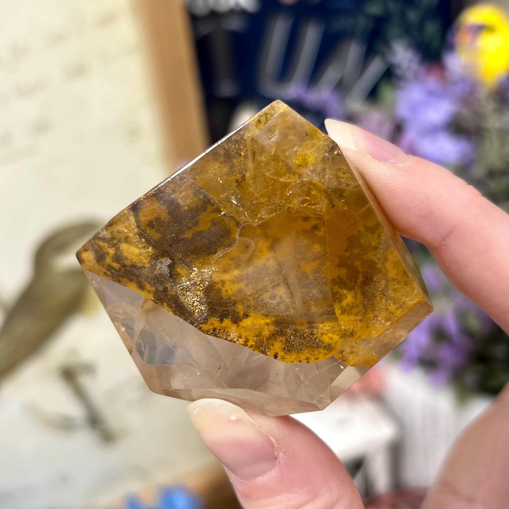 High Quality Dendritic Golden Healer Quartz Freeform | Dendritic Quartz | Hematoid Quartz | Dendrites | Yellow Hematoid Quartz