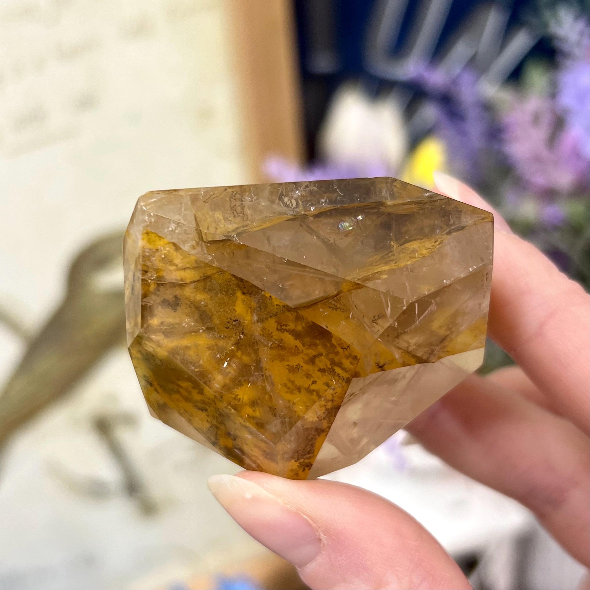 High Quality Dendritic Golden Healer Quartz Freeform | Dendritic Quartz | Hematoid Quartz | Dendrites | Yellow Hematoid Quartz