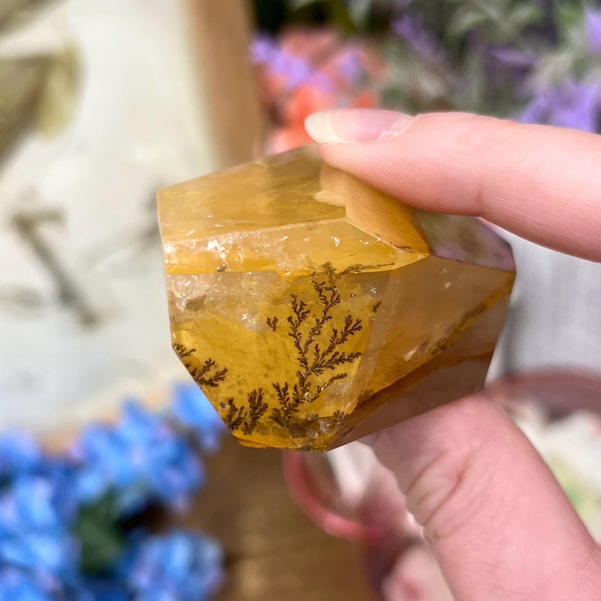 High Quality Dendritic Golden Healer Quartz Freeform | Dendritic Quartz | Hematoid Quartz | Dendrites | Yellow Hematoid Quartz