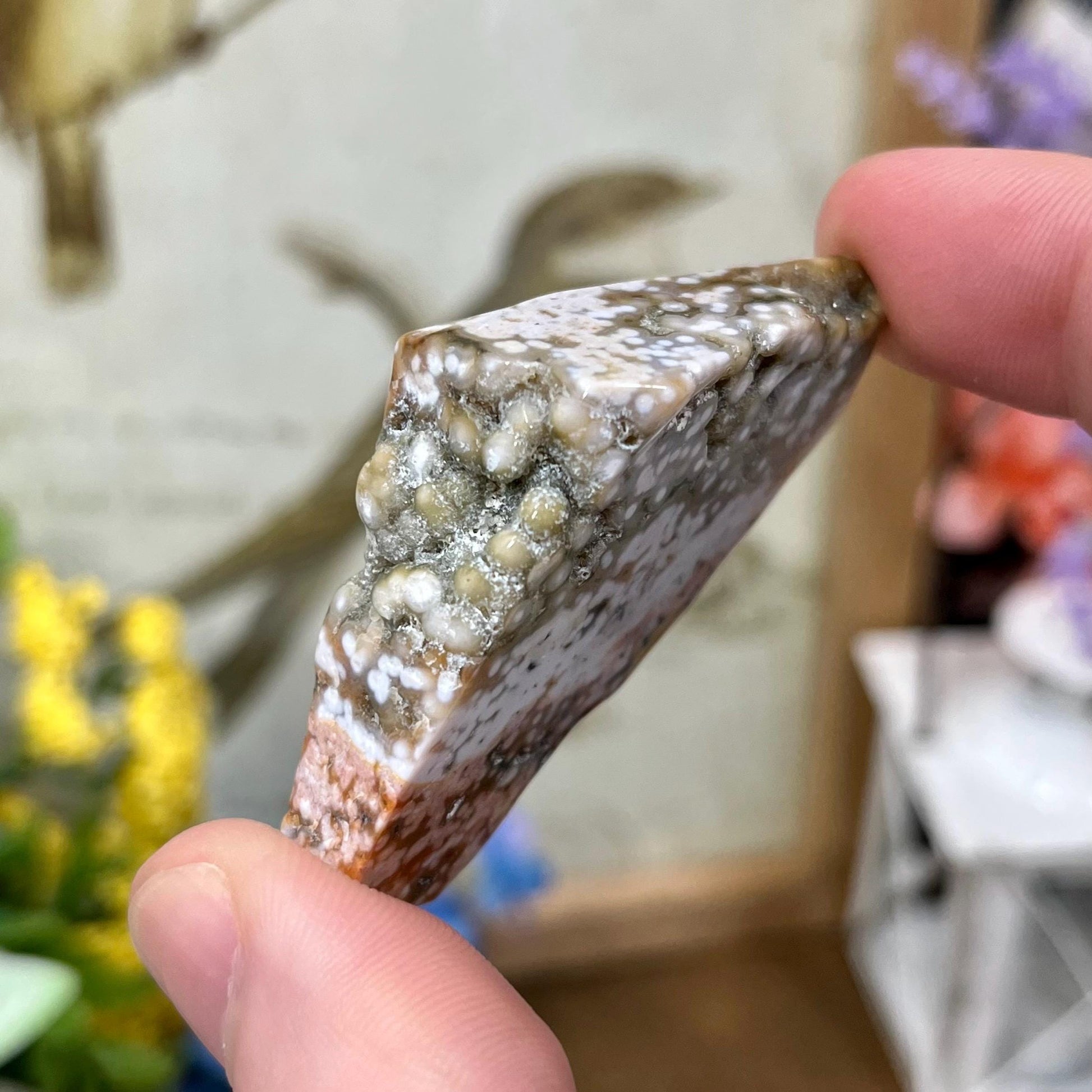 Veinless Ocean Jasper Chunk | Marovato OJ | Colorful Ocean Jasper Tumble