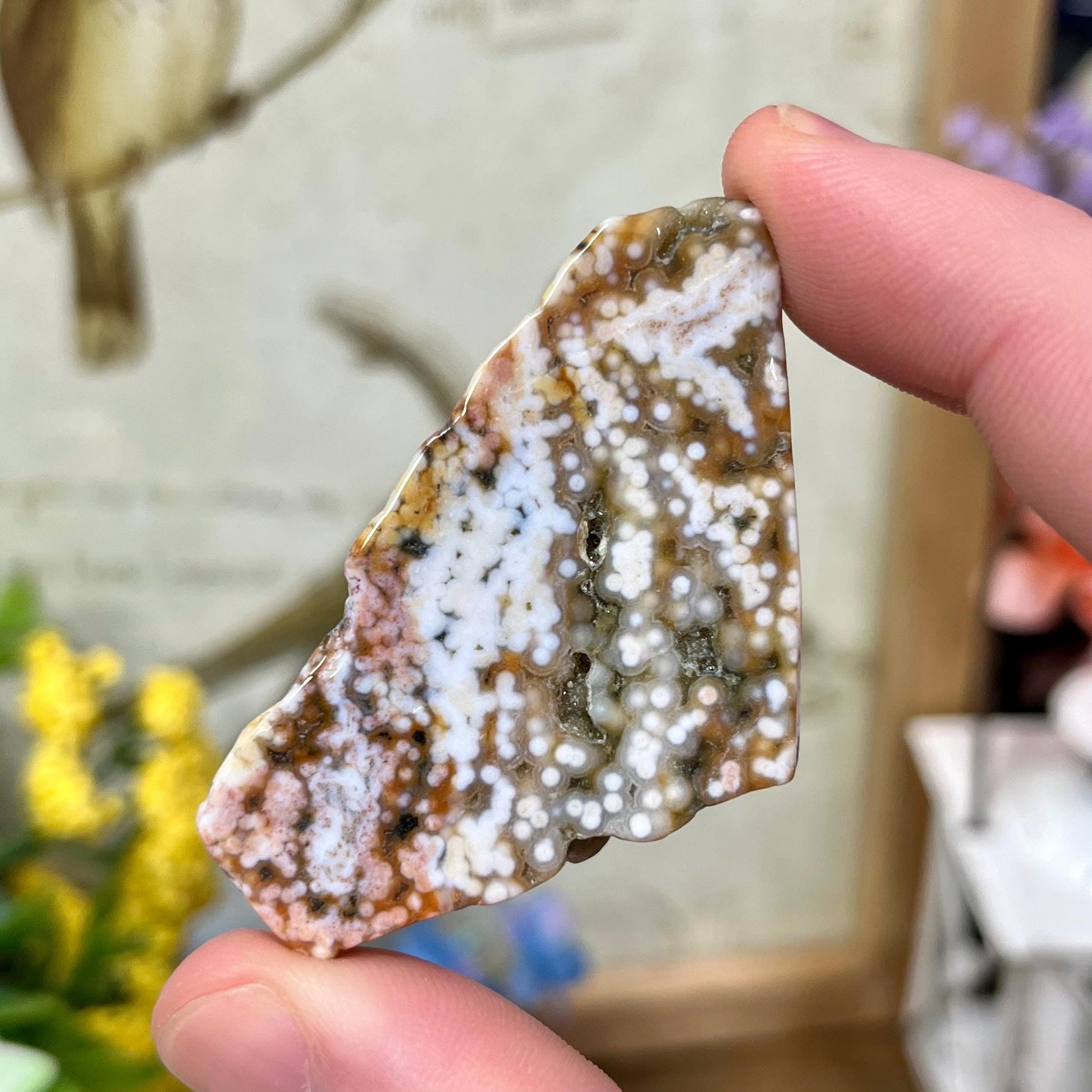 Veinless Ocean Jasper Chunk | Marovato OJ | Colorful Ocean Jasper Tumble