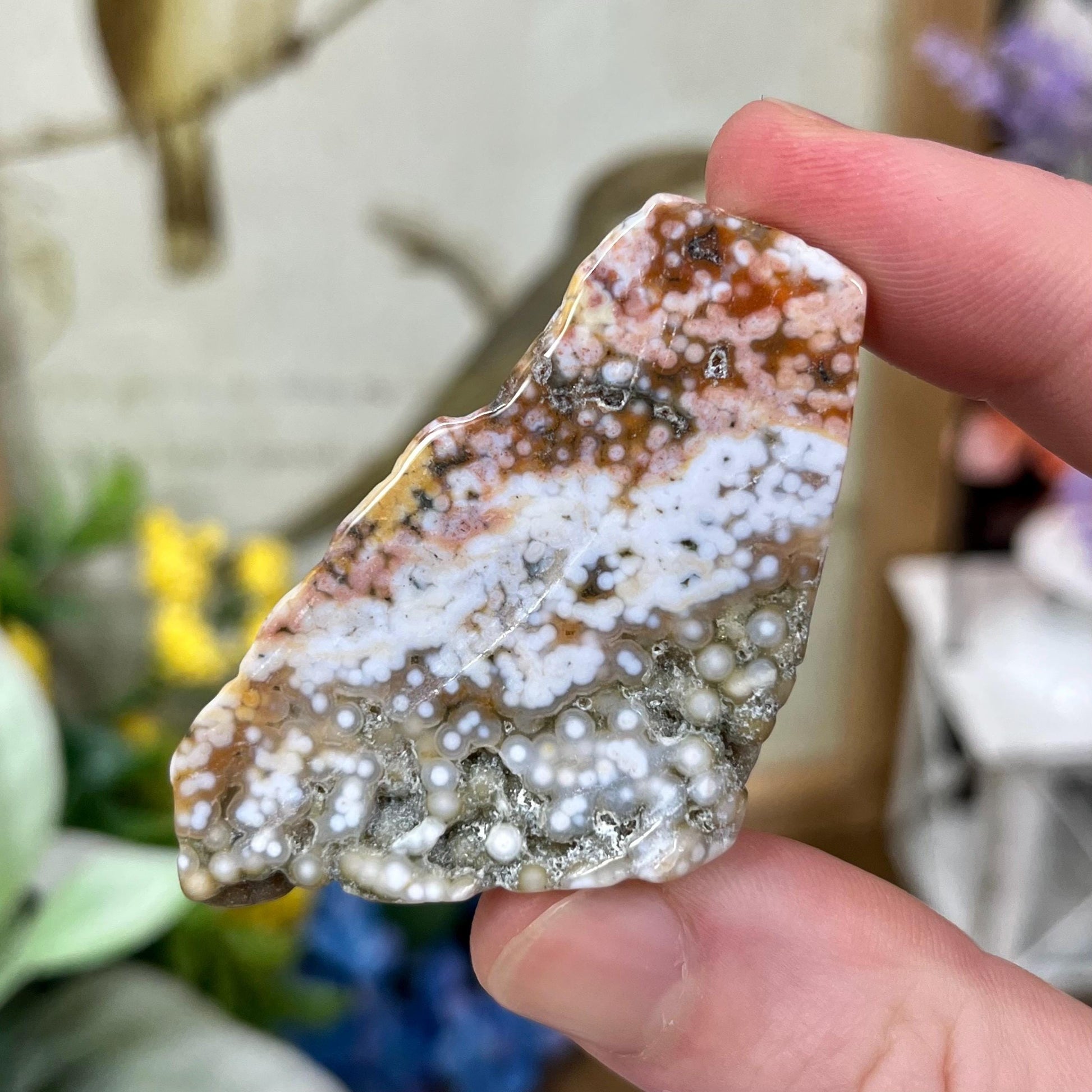 Veinless Ocean Jasper Chunk | Marovato OJ | Colorful Ocean Jasper Tumble