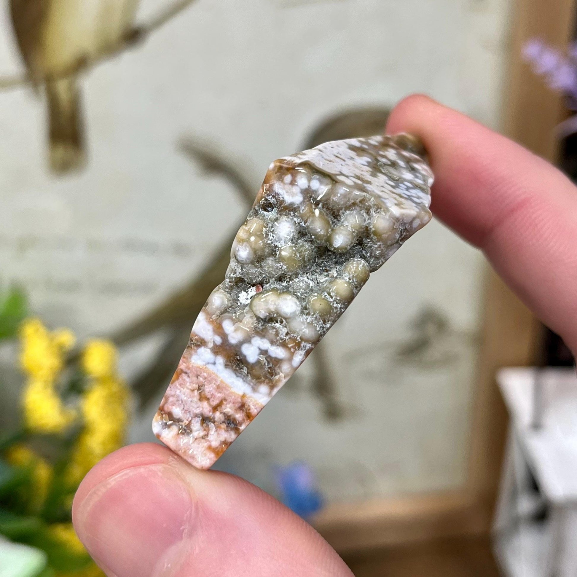 Veinless Ocean Jasper Chunk | Marovato OJ | Colorful Ocean Jasper Tumble