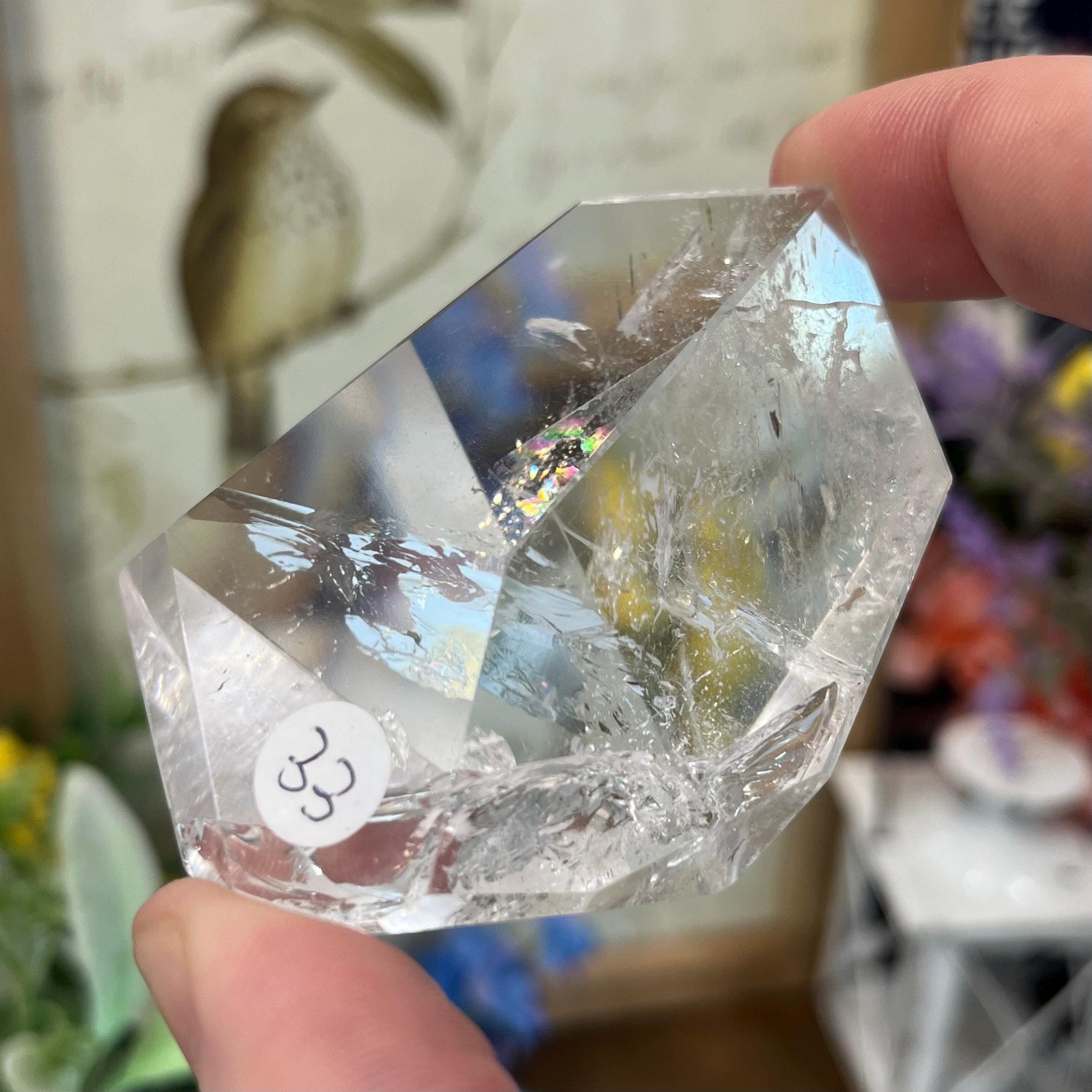 High Quality Clear Quartz Freeform with Rainbows | Rainbow Quartz